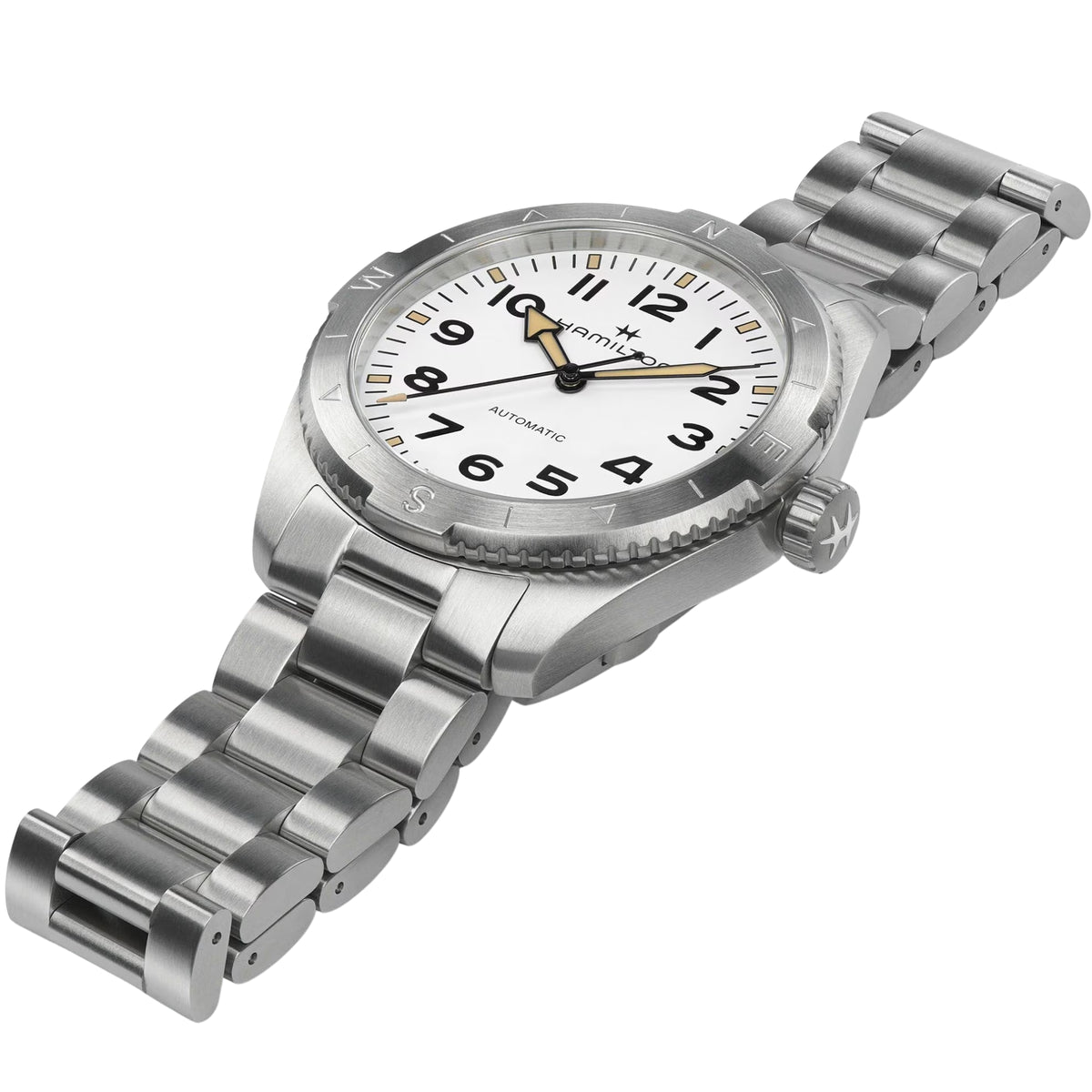 Hamilton Khaki Field 41mm Expedition White Dial Steel Mens Automatic Watch H70315110