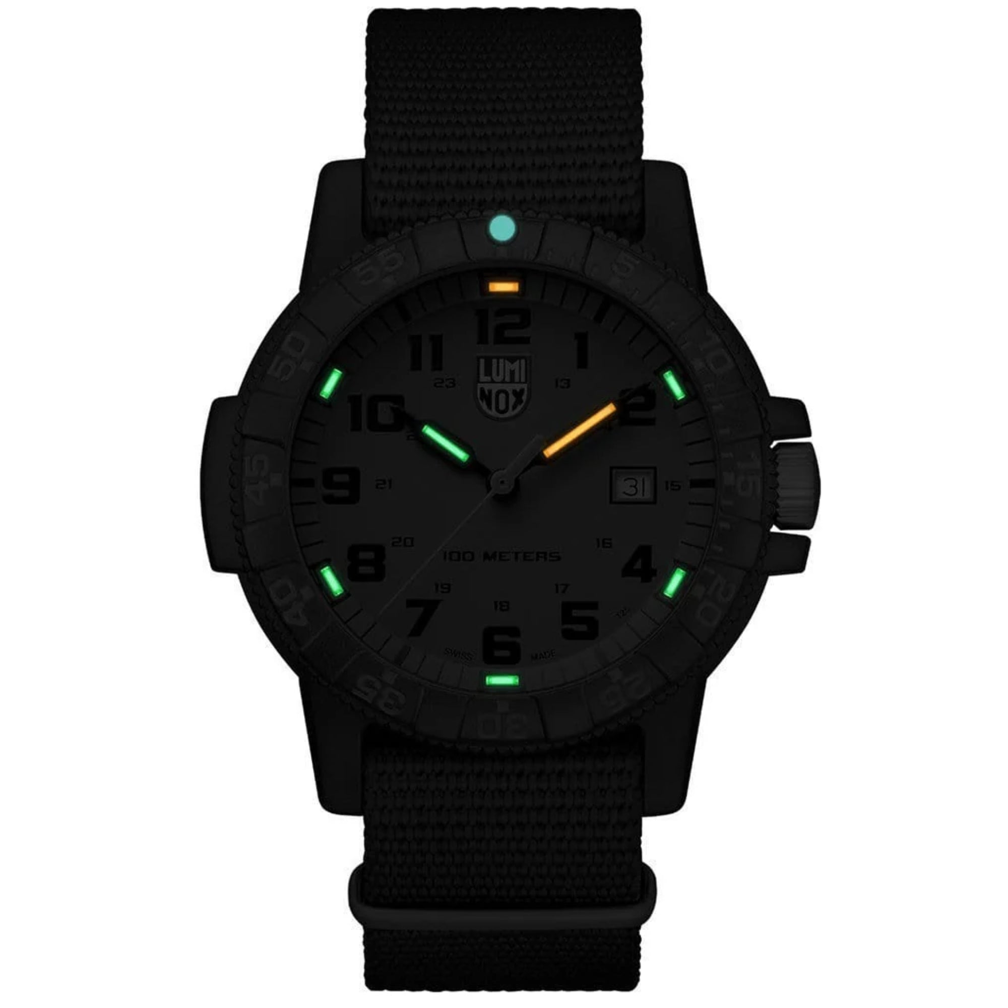 Luminox Meeresschildkröte Riese 0320 Serie Grünes Zifferblatt Herren Uhr XS.0337