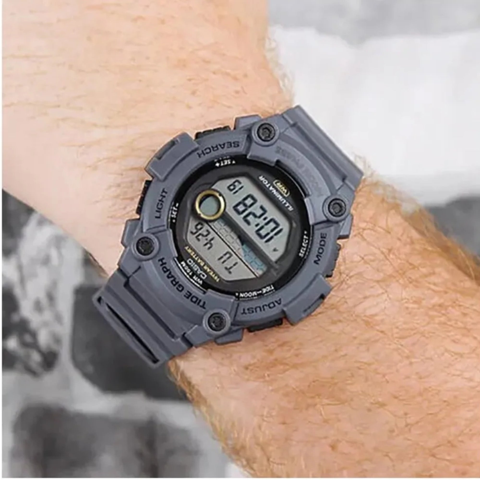 Casio Tide Graph Moon Phase Digital Resin Strap Men's Watch WS-1300H-8AVEF