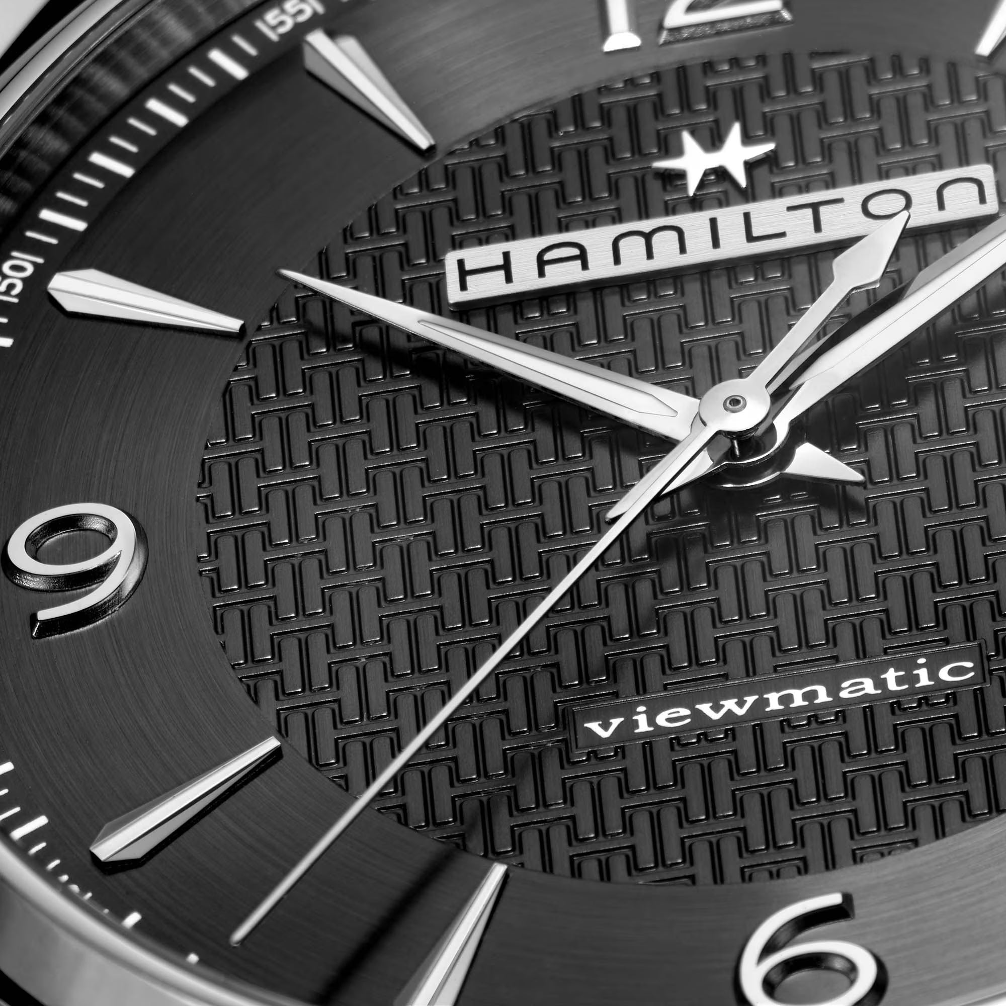 Hamilton Jazzmaster 44mm Graues Zifferblatt Leder Herren Automatik Uhr H32755851