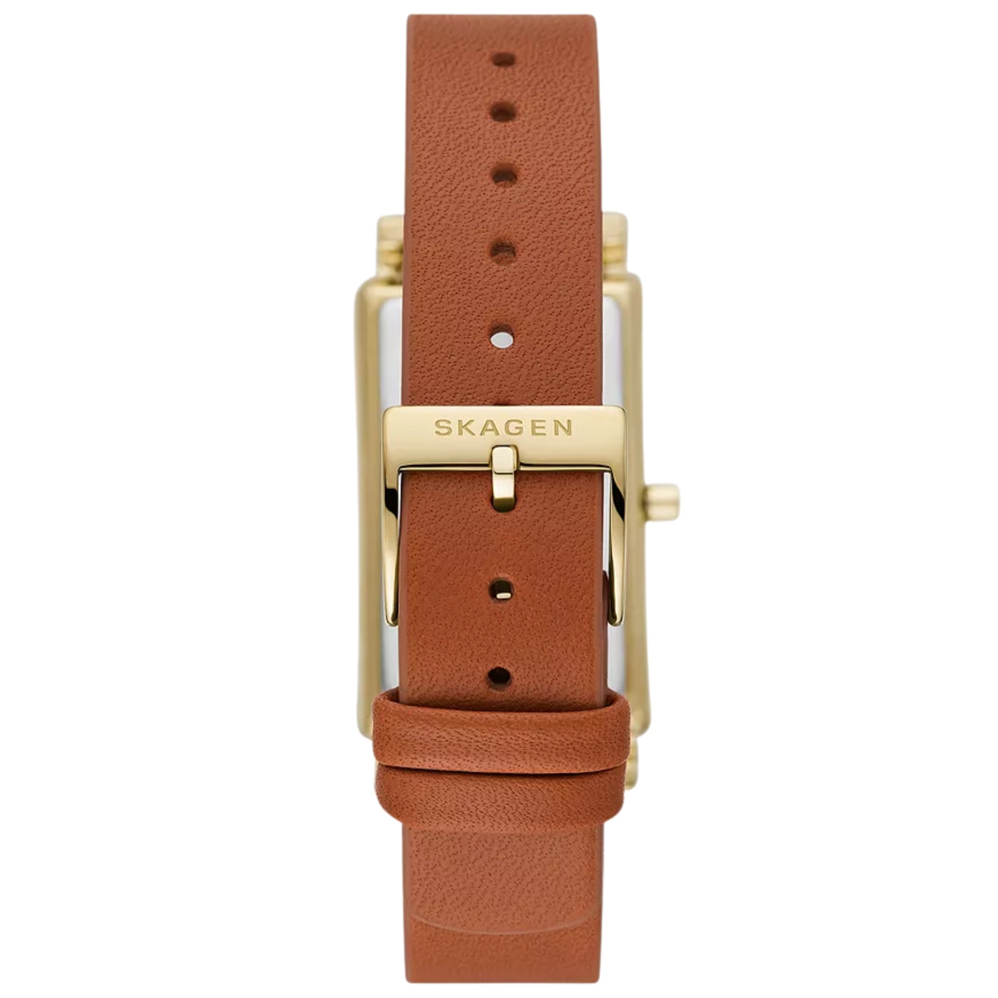 Skagen Hagen 22mm White Dial Leather Ladies Quartz Watch SKW3097
