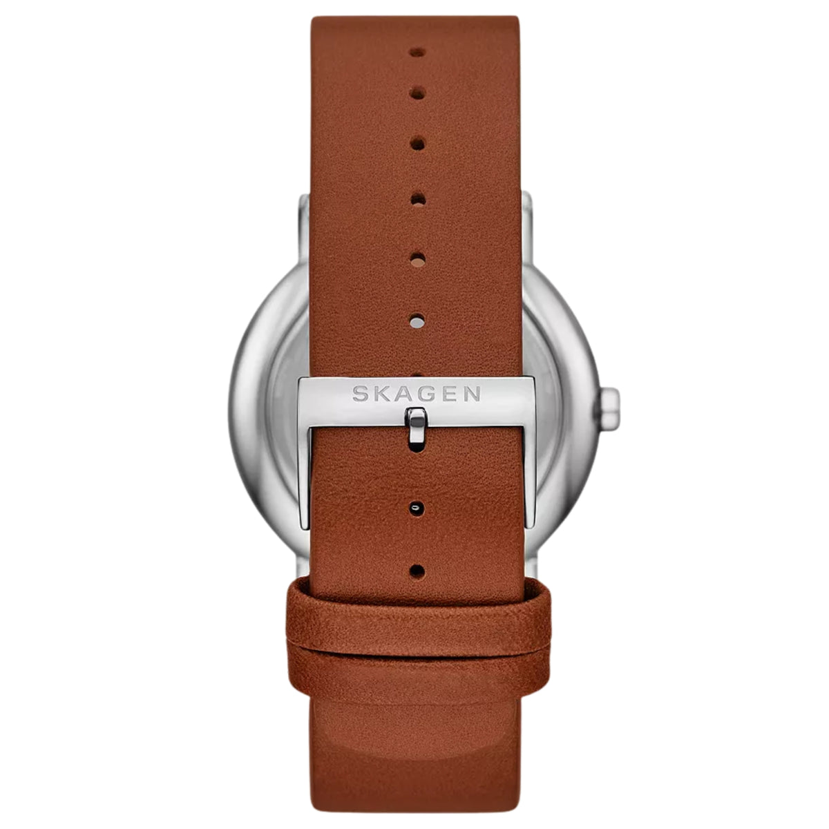 Skagen Signatur Multifunction Cream Dial Leather Strap Men's Watch SKW6942
