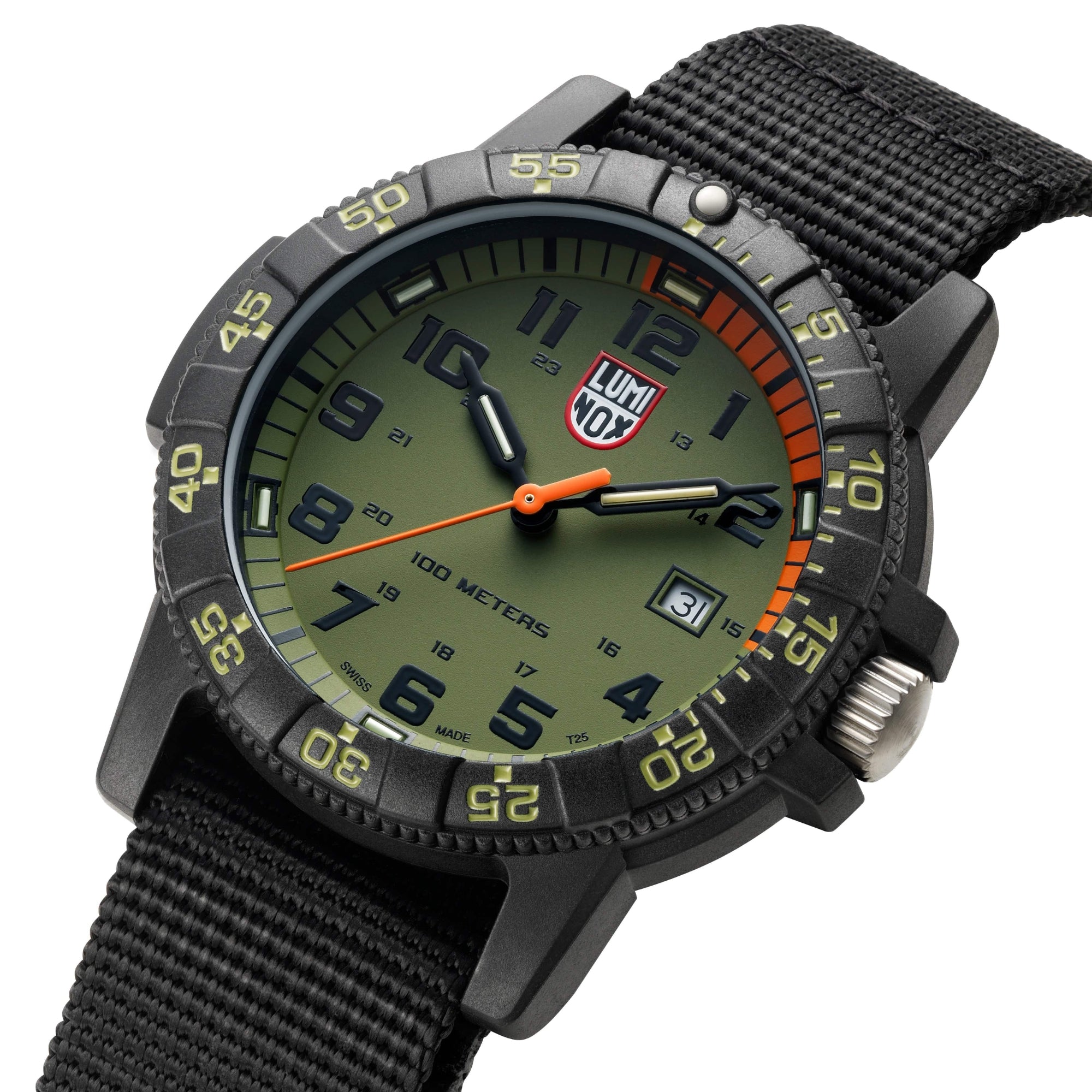 Luminox Meeresschildkröte Riese 0320 Serie Grünes Zifferblatt Herren Uhr XS.0337
