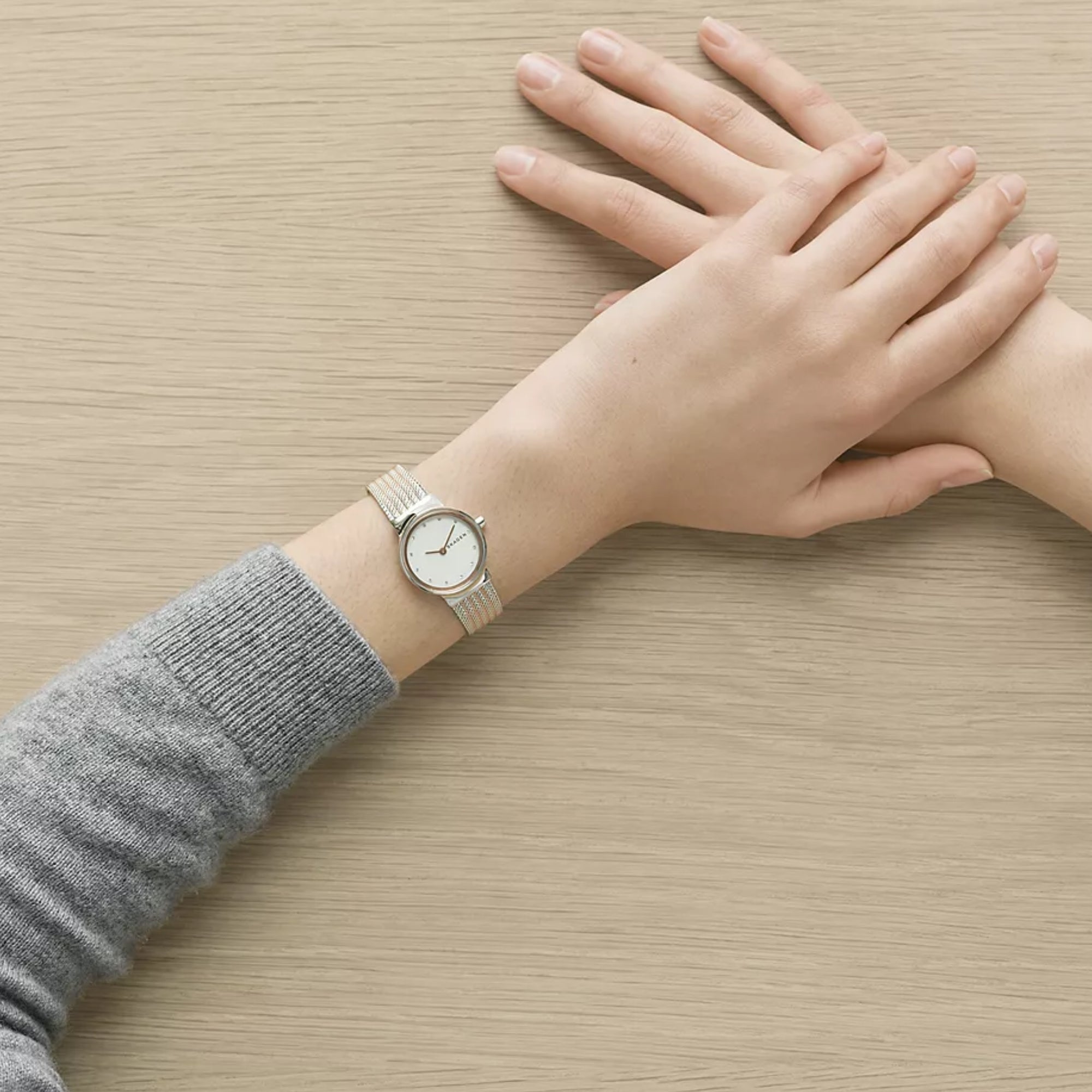 Skagen Freja Lille Quartz White Dial Steel Strap Women's Watch SKW2699