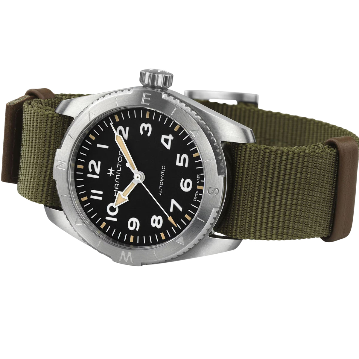 Hamilton Khaki Field Expedition 37mm Black Dial NATO Mens Automatic Watch H70225931