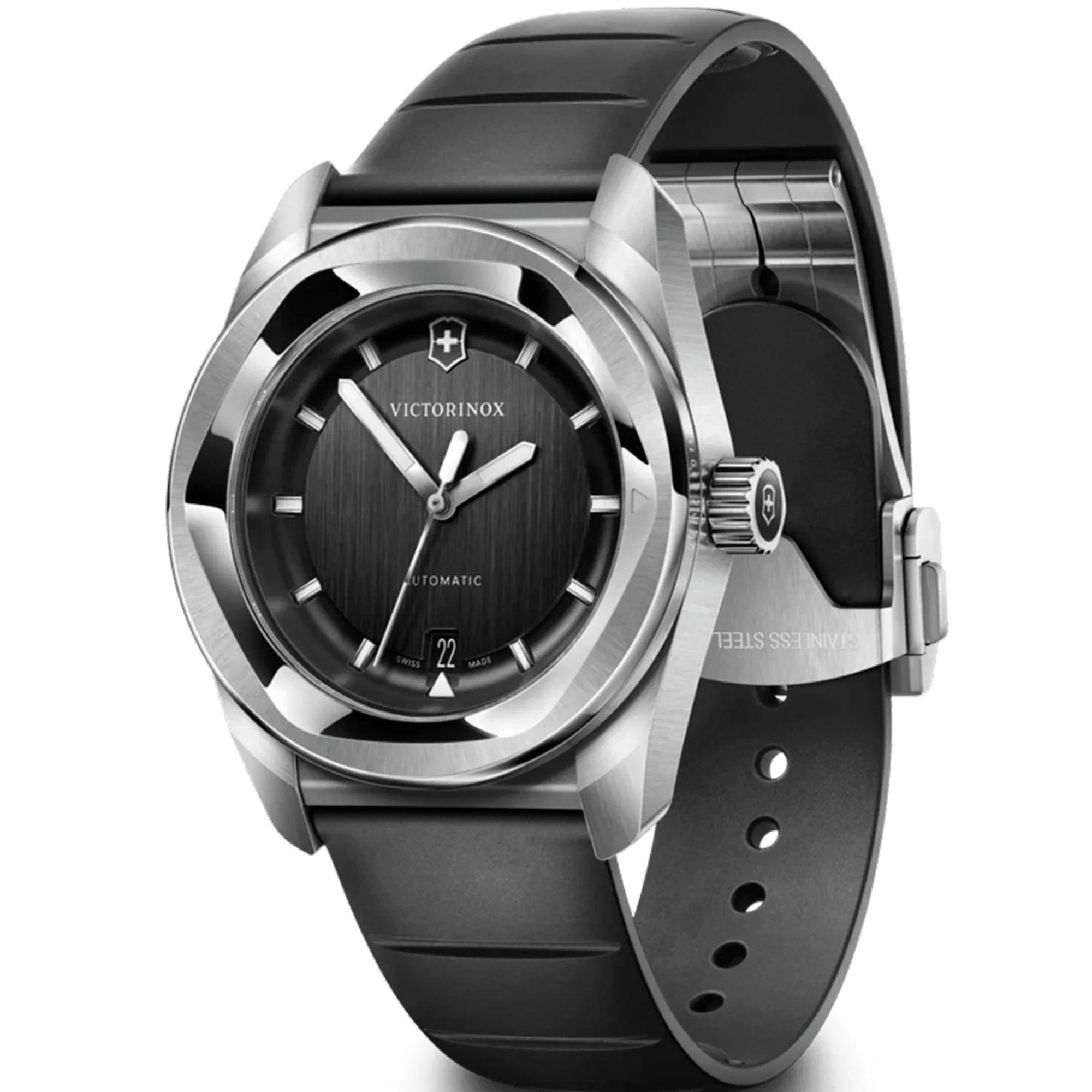 Victorinox Concept One 39mm Black Dial Rubber Mens Automatic Watch 242057