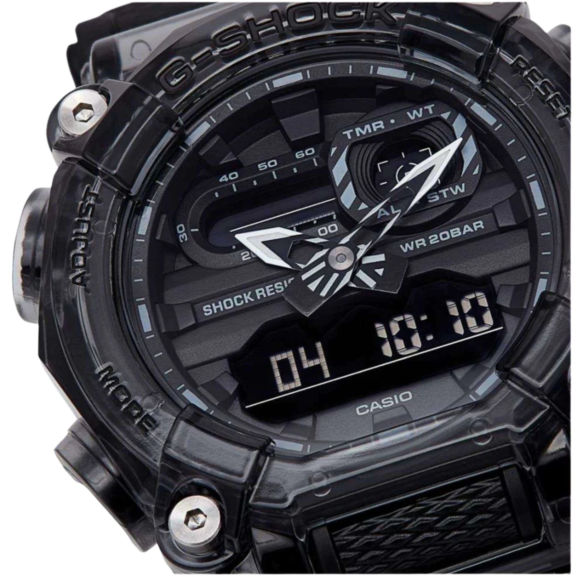 Casio G-Shock Skeleton Series Digital Grey Dial Resin Bracelet Mens Watch GA-900SKE-8AER