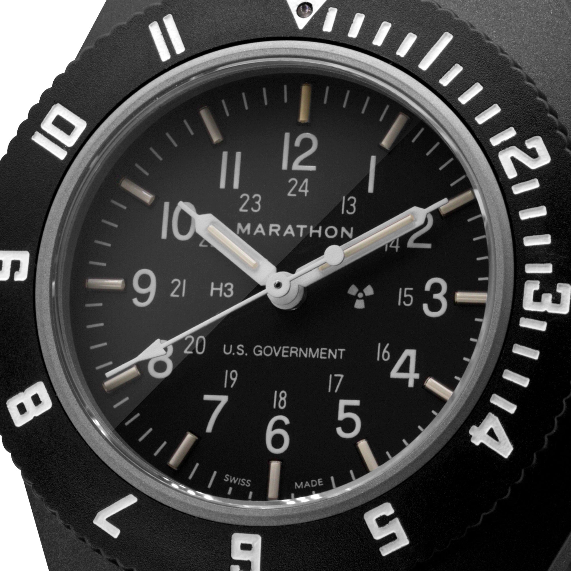 Marathon Navigator U.S. Government 41mm Black Dial Nylon Mens Quartz Watch WW194001BK-0001