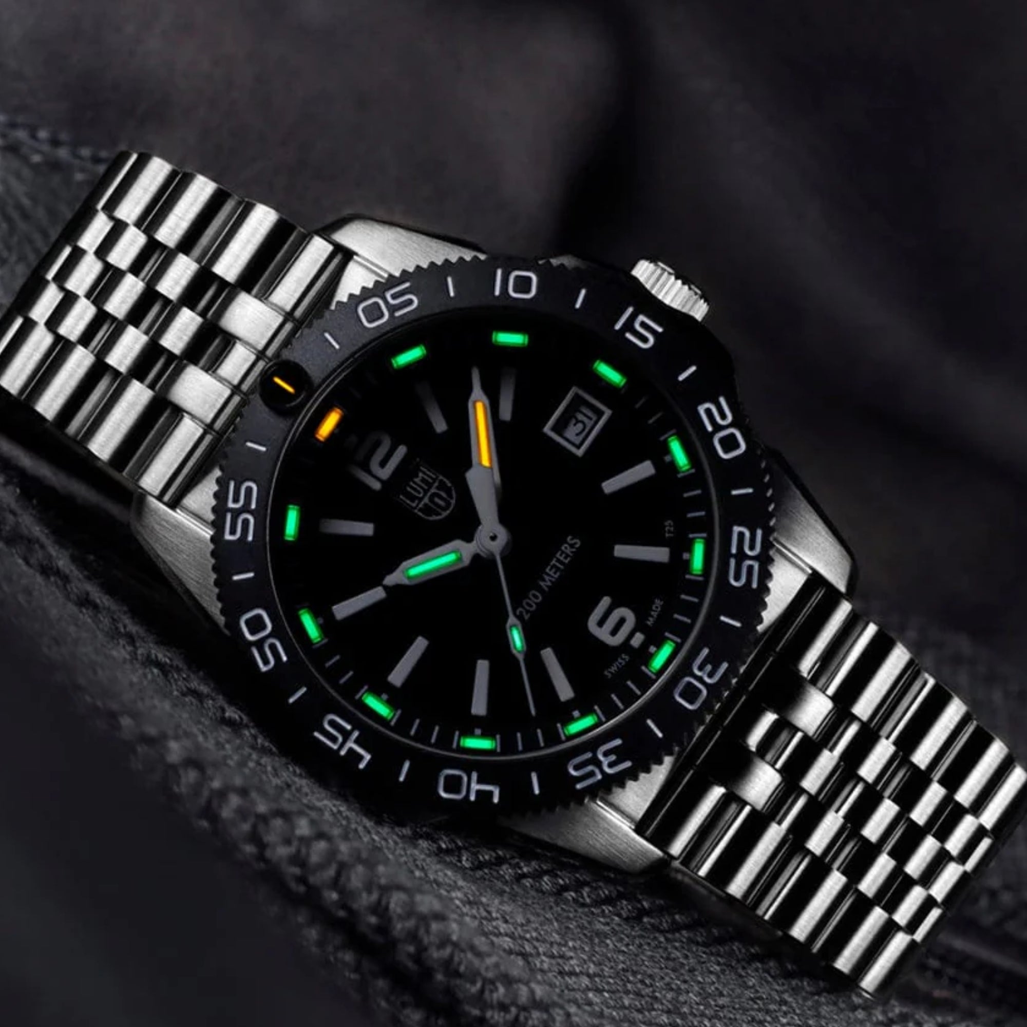 Luminox Pacific Diver Black Dial Steel Strap Men's Watch XS.3122M.1