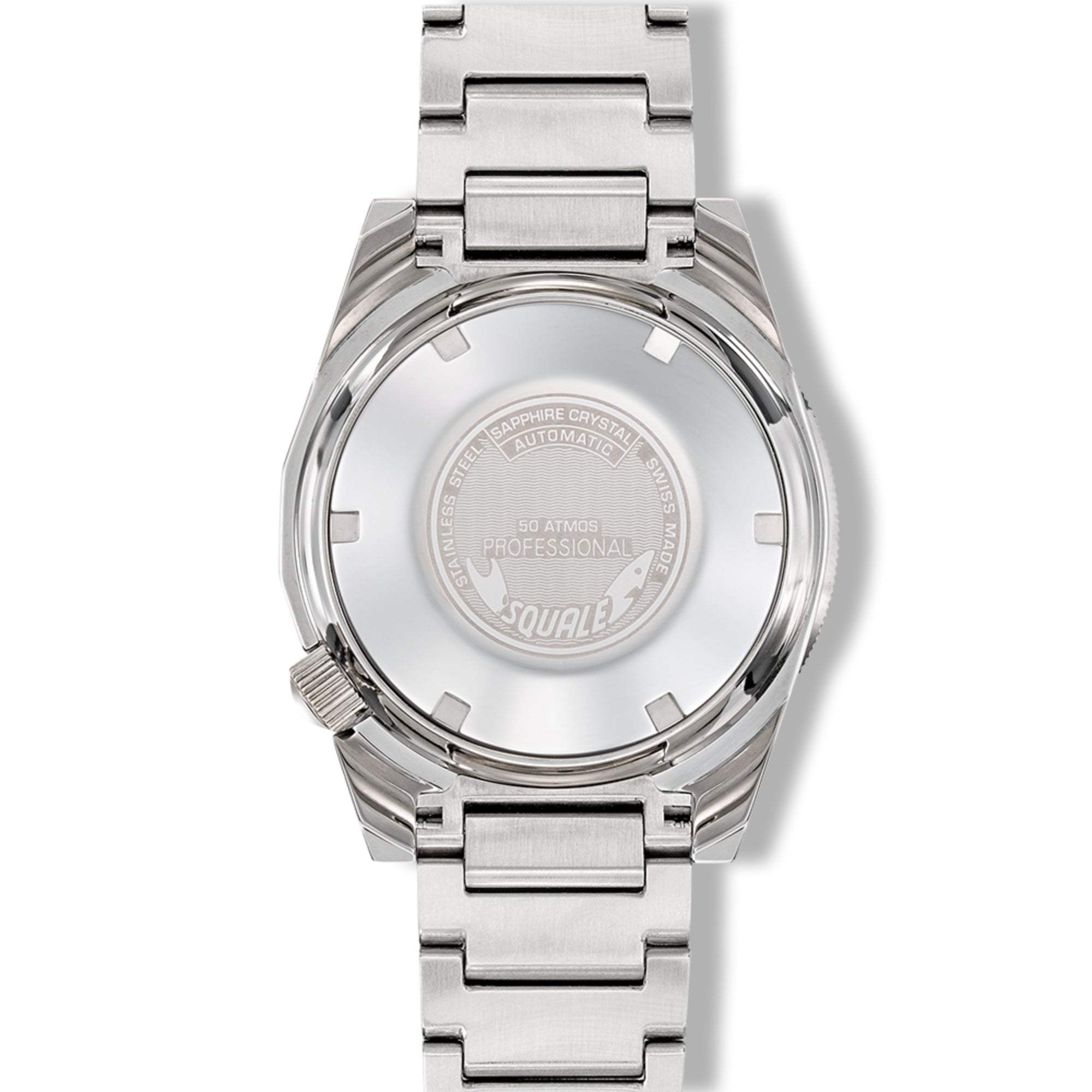 Squale 1521 Full Luminous Militaire 42mm White Dial Steel Mens Automatic Watch 1521FUMIWT.SQ20B