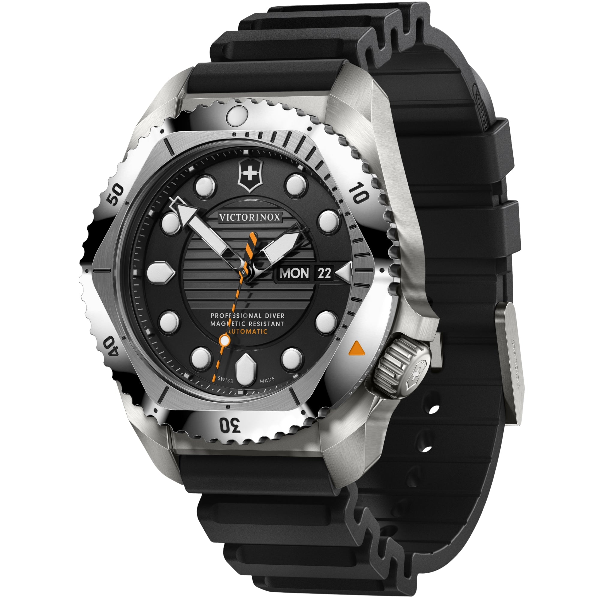 Victorinox Dive Pro 43mm Black Matt Dial Rubber Mens Automatic Watch 242070