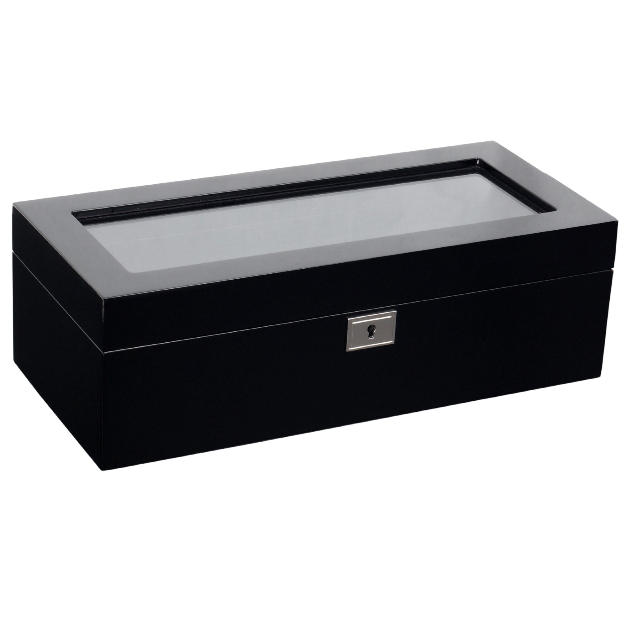 WOLF SAVOY BLACK 5-PIECE WATCH BOX 461570