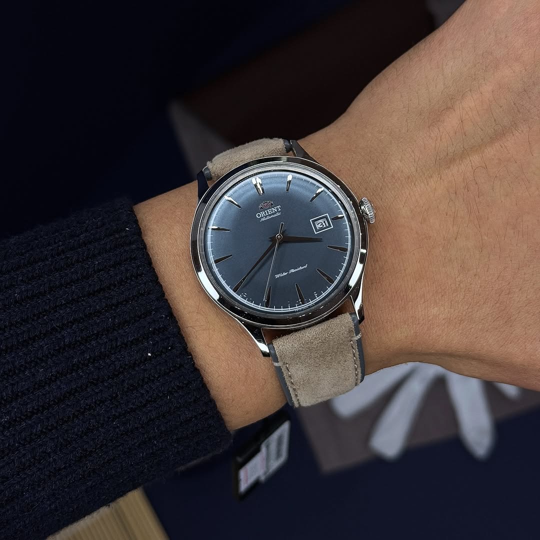 Orient Bambino Classic Vintage Style Automatic Blue Dial Unisex Dress Watch RA-AC0M12L30B
