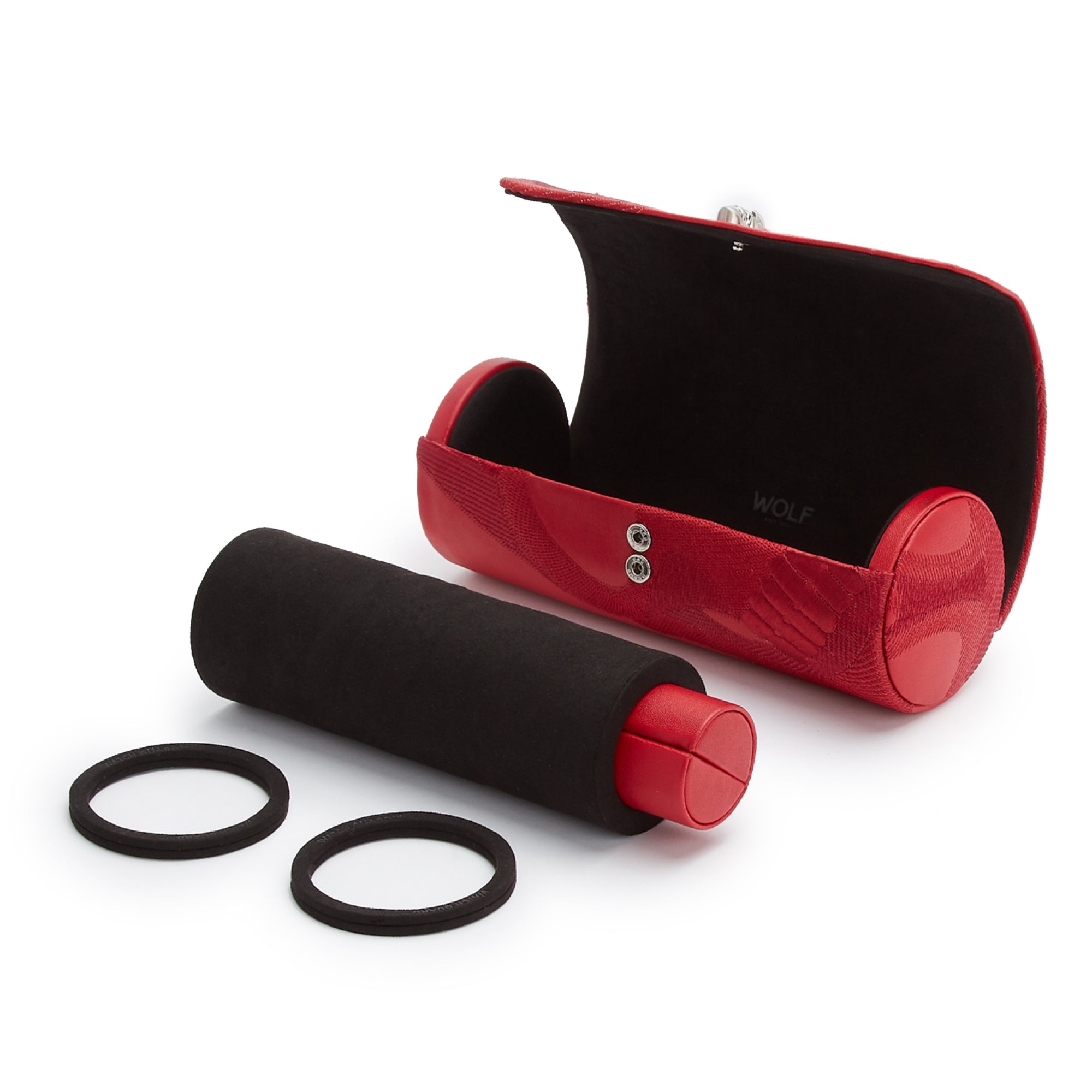 WOLF Memento Mori Red Triple Watch Roll 493472