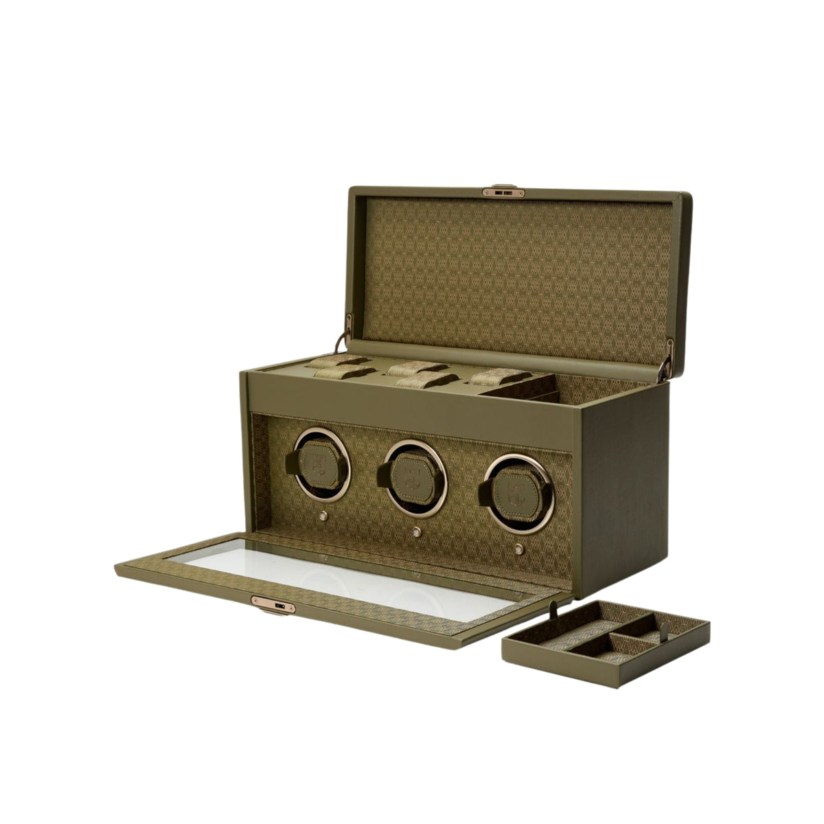 WOLF Earth 190th Anniversary Collection Olive Triple Watch Winder 190541