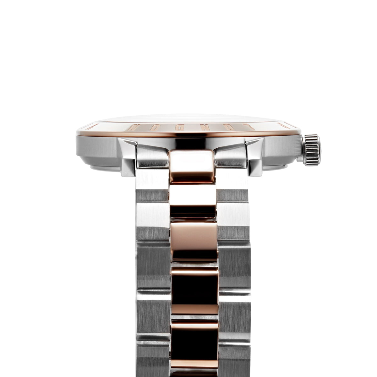 Vivienne Westwood Bloomsbury Quarz Silbernes Zifferblatt Zweifarbig Roségold Silber Damen Uhr VV152RSSL