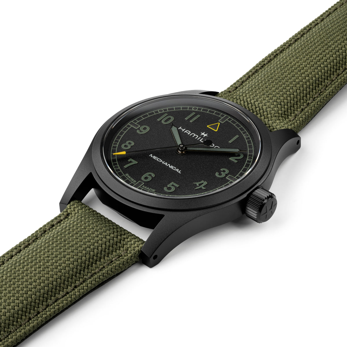 Hamilton Khaki Field 'Call of Duty Modern Warfare 4' 38mm Special Edition Black Dial Textile Mens Manual-Wind Watch H69469930