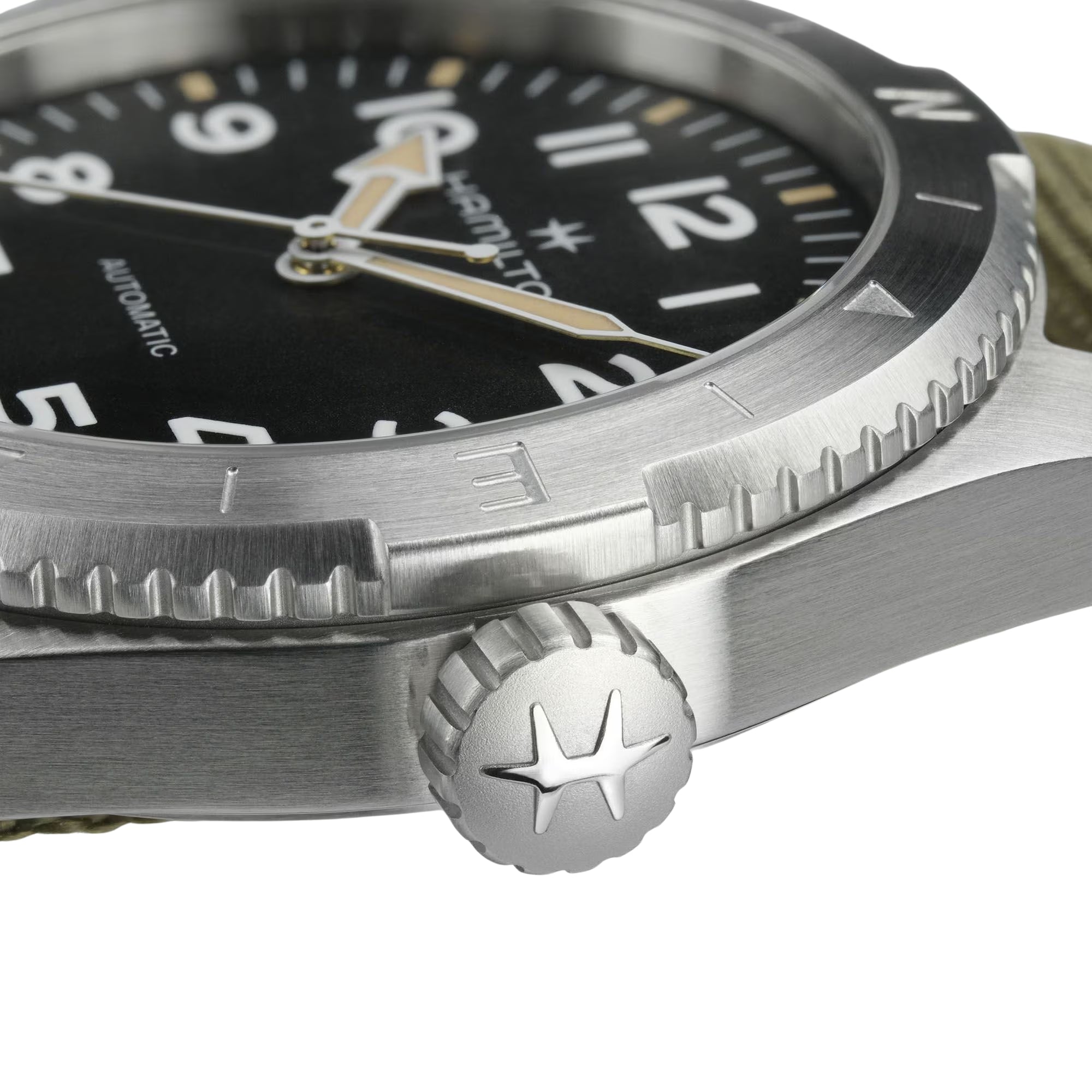 Hamilton Khaki Field 41mm Expedition Black Dial Green NATO Mens Automatic Watch H70315931