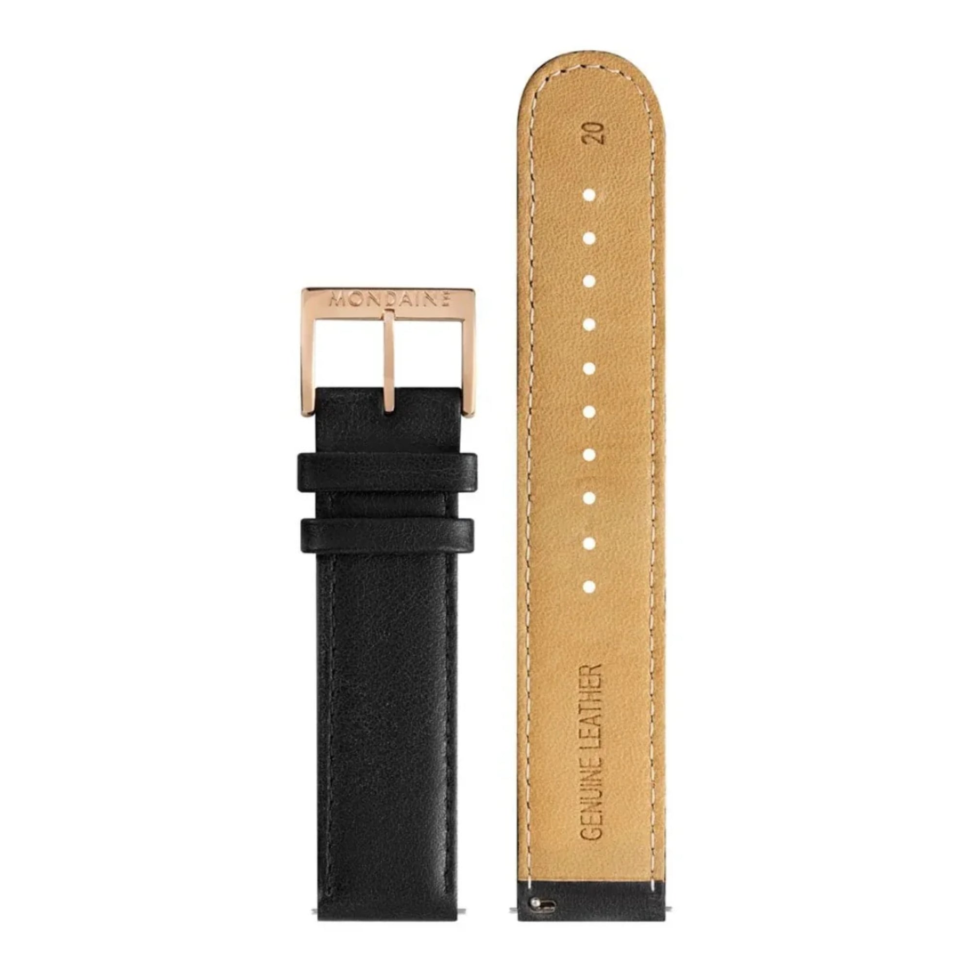 Reloj Mondaine EVO2 Quartz de 40 mm con esfera blanca y correa de cuero MSE.40112.LB