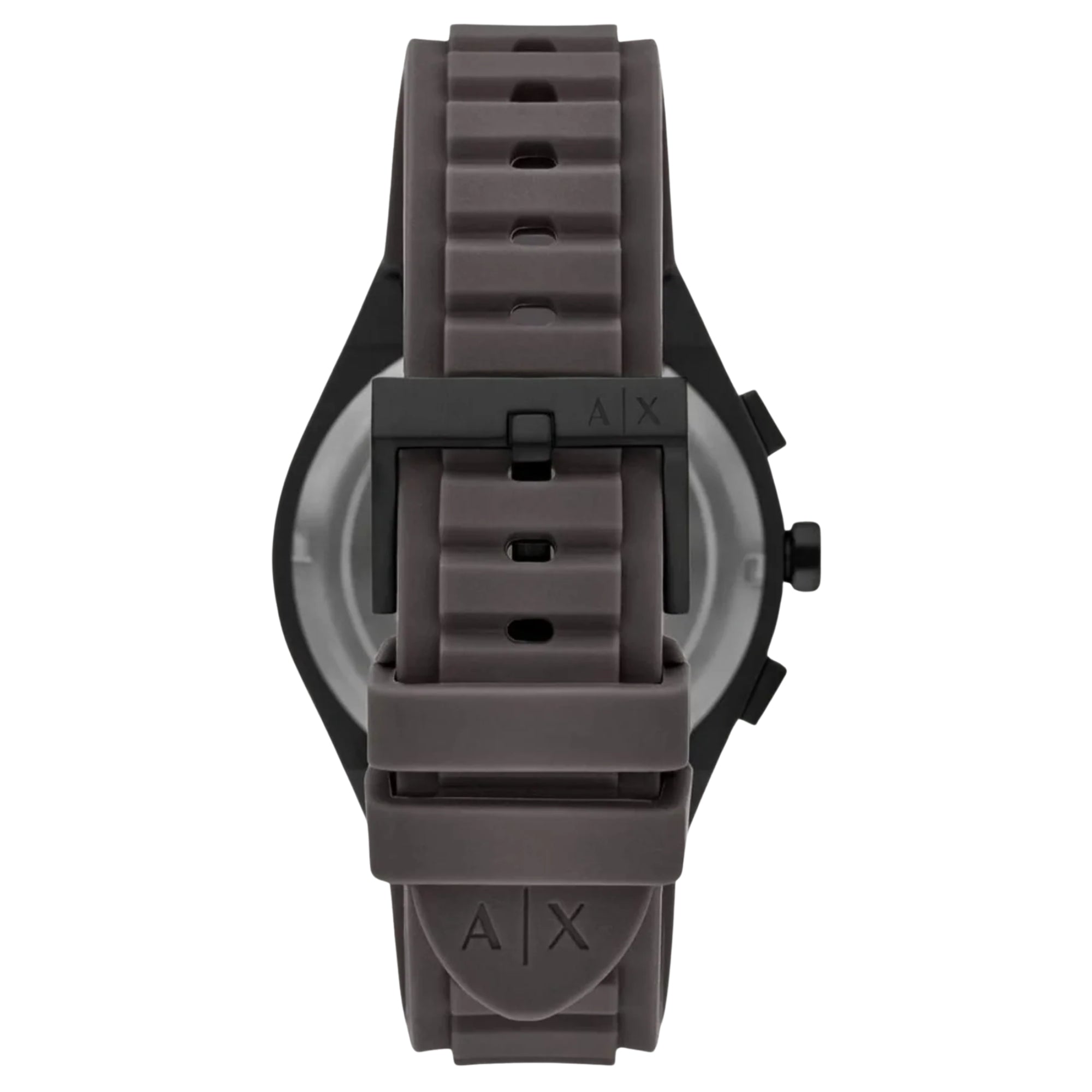 Armani Exchange Sync 42mm Chronograph Grey Dial Leather Mens Quartz Watch AX4191