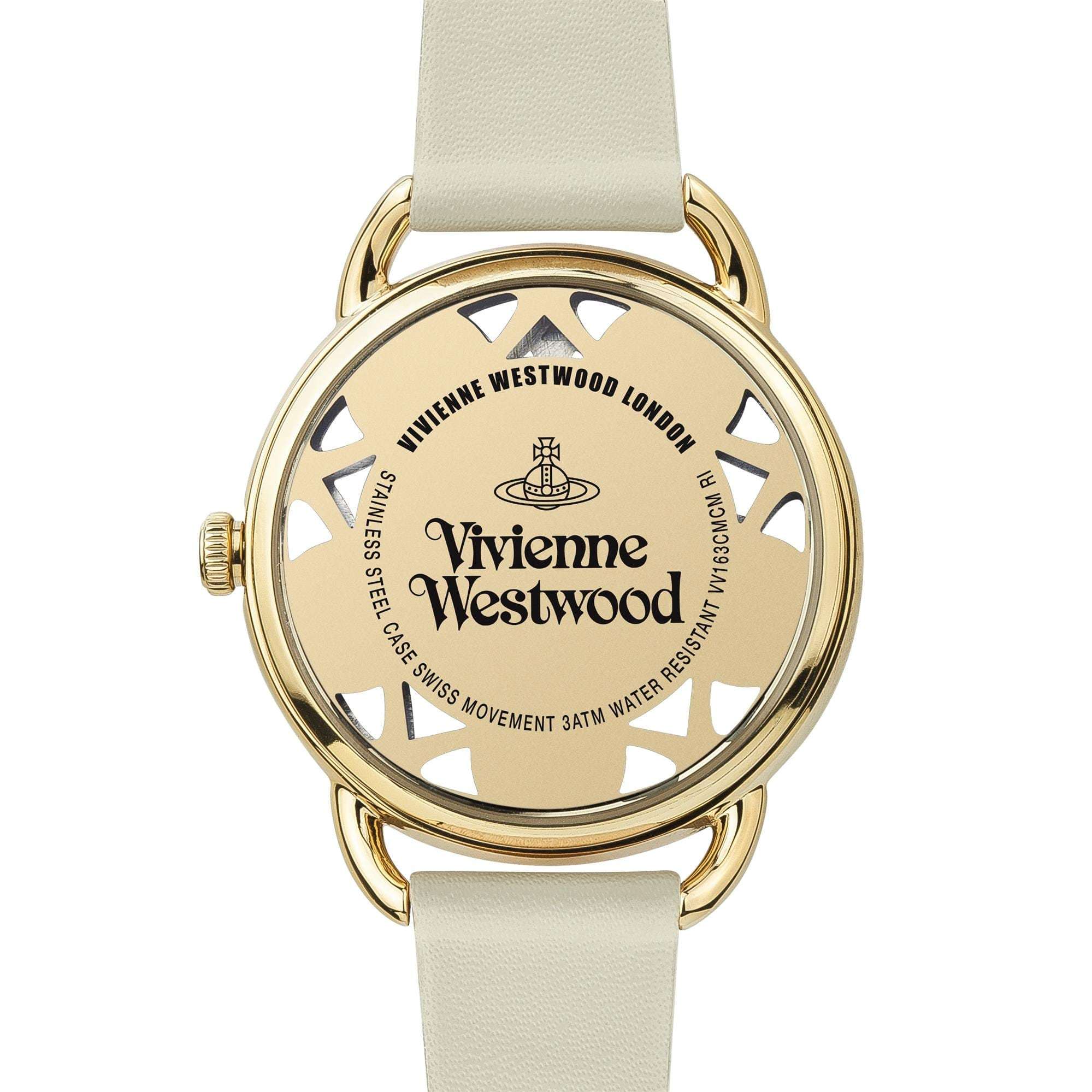 Vivienne Westwood Leadenhall Cream Gold Dial Ladies Watch VV163CMCM