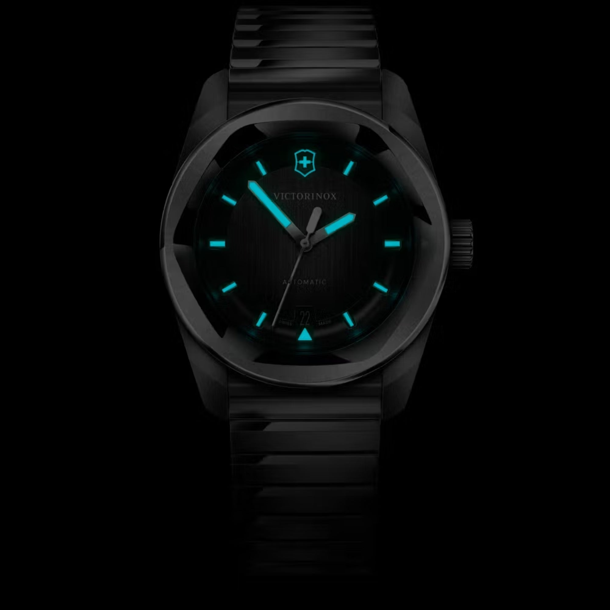 Victorinox Concept One 39mm Black Dial Steel Mens Automatic Watch 242059