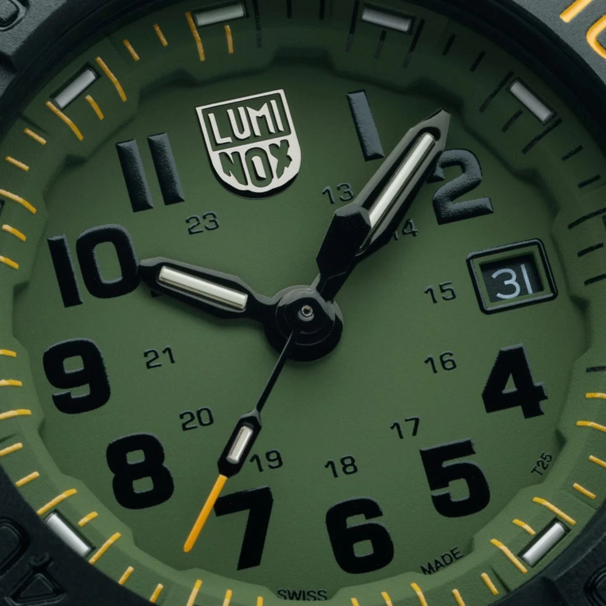 Luminox Navy SEAL Foundation Series Grünes Zifferblatt Gummiarmband Herrenarmbanduhr XS.3517.NSF.SET