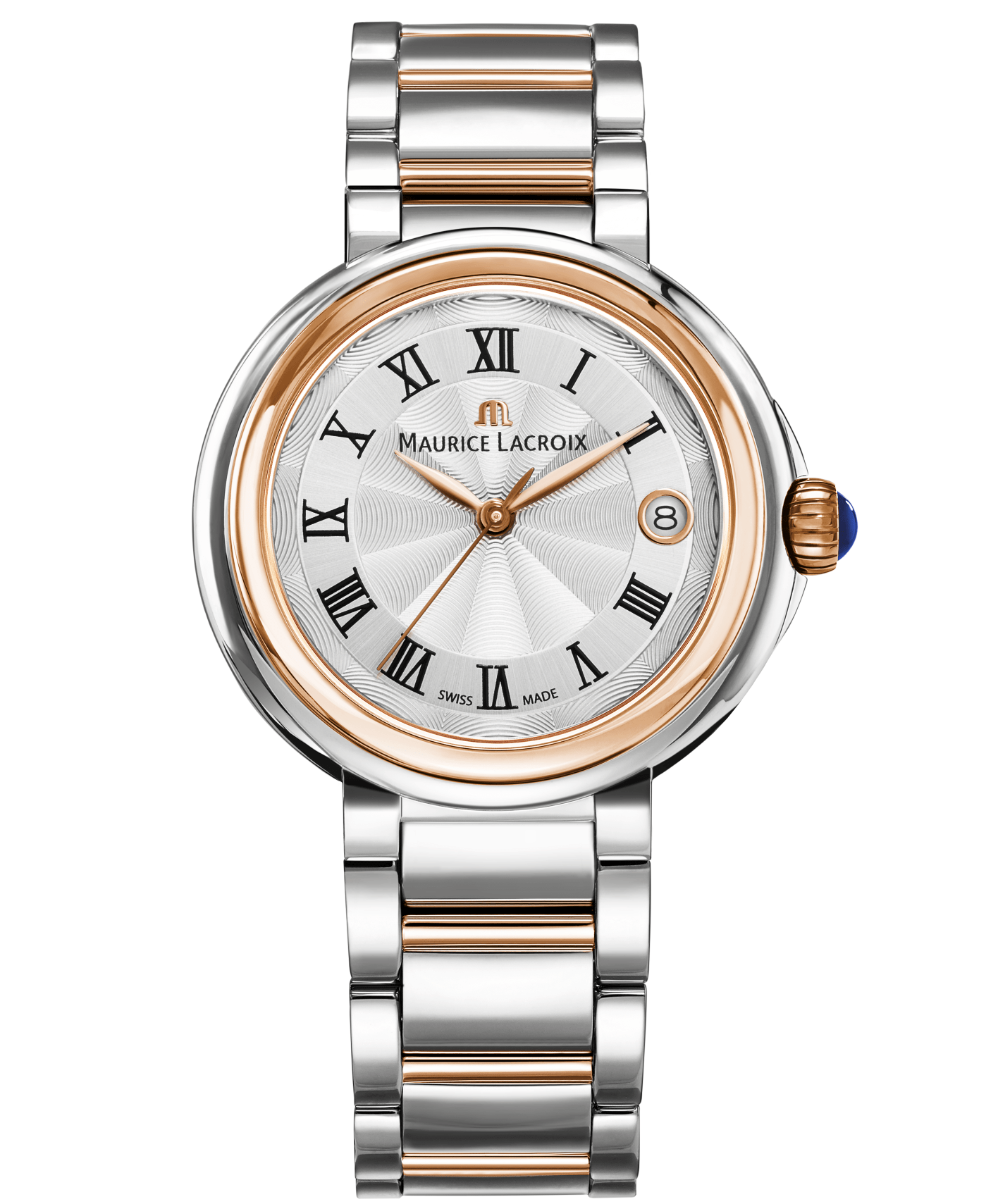 Maurice Lacroix Fiaba Stainless Steel Gold Silver Dial Ladies' Watch FA1007-PVP13-110-1