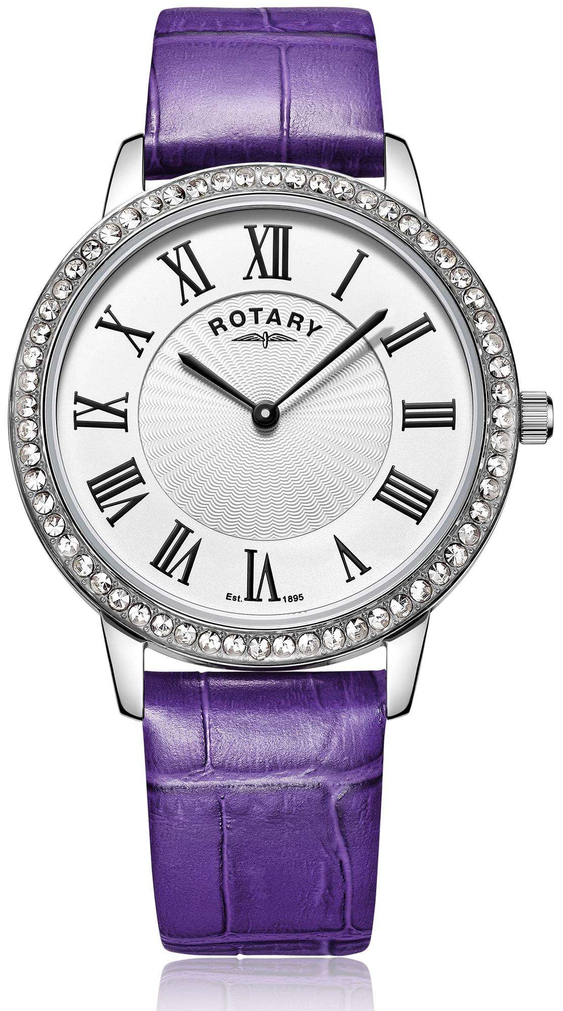 Classic Stone Set Mother Pearl Strap Watch