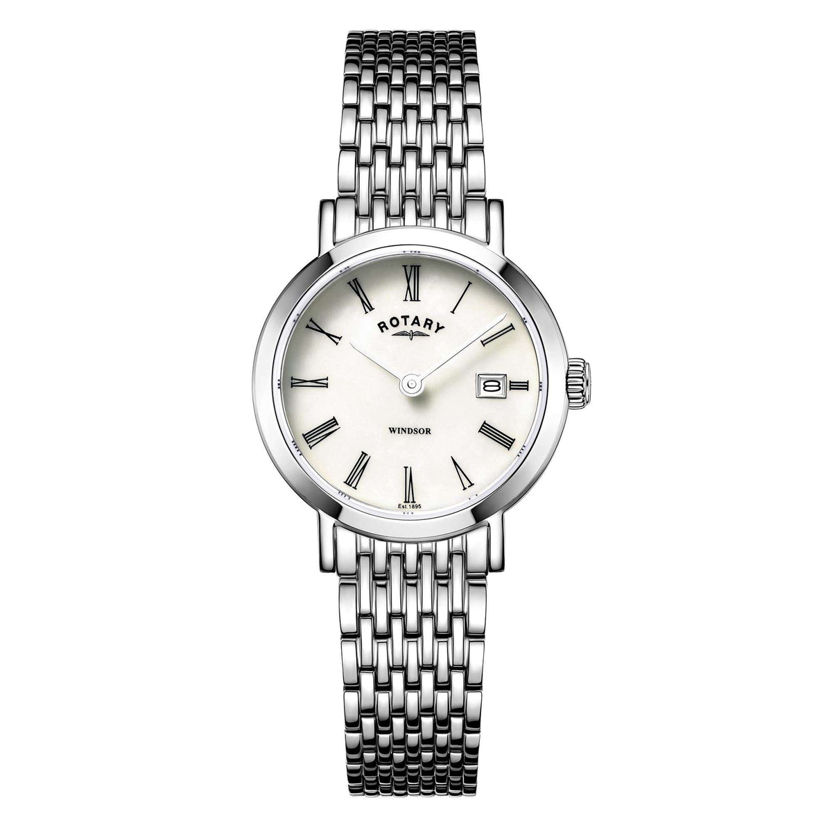 Windsor Stainless Steel Mother Pearl Watch