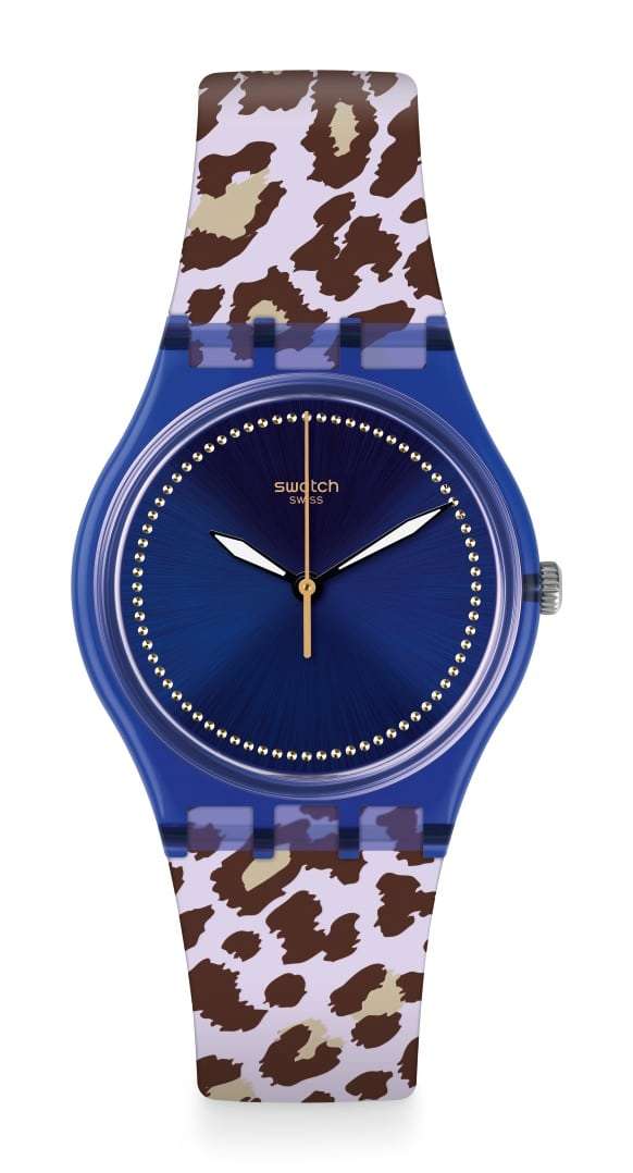 Swatch Wild Chic Ladies' 2017 Xmas Collection Blue Dial Watch GV130 - WatchNation