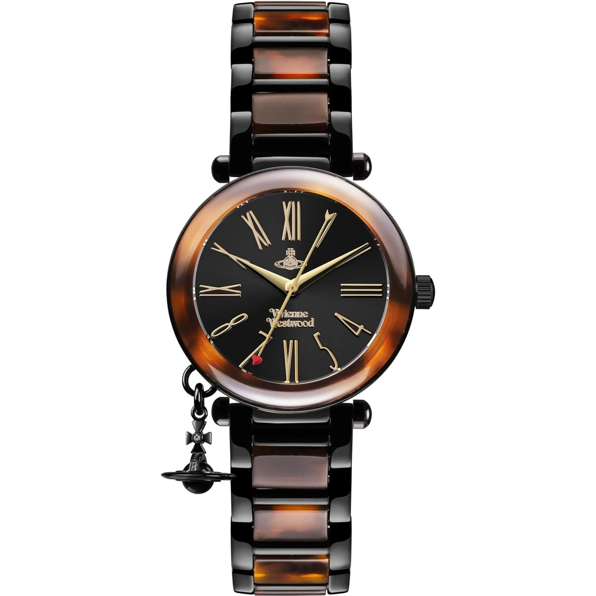 Vivienne Westwood Orb Tortoiseshell Resin Ladies’ Watch VV006BKBR - WatchNation