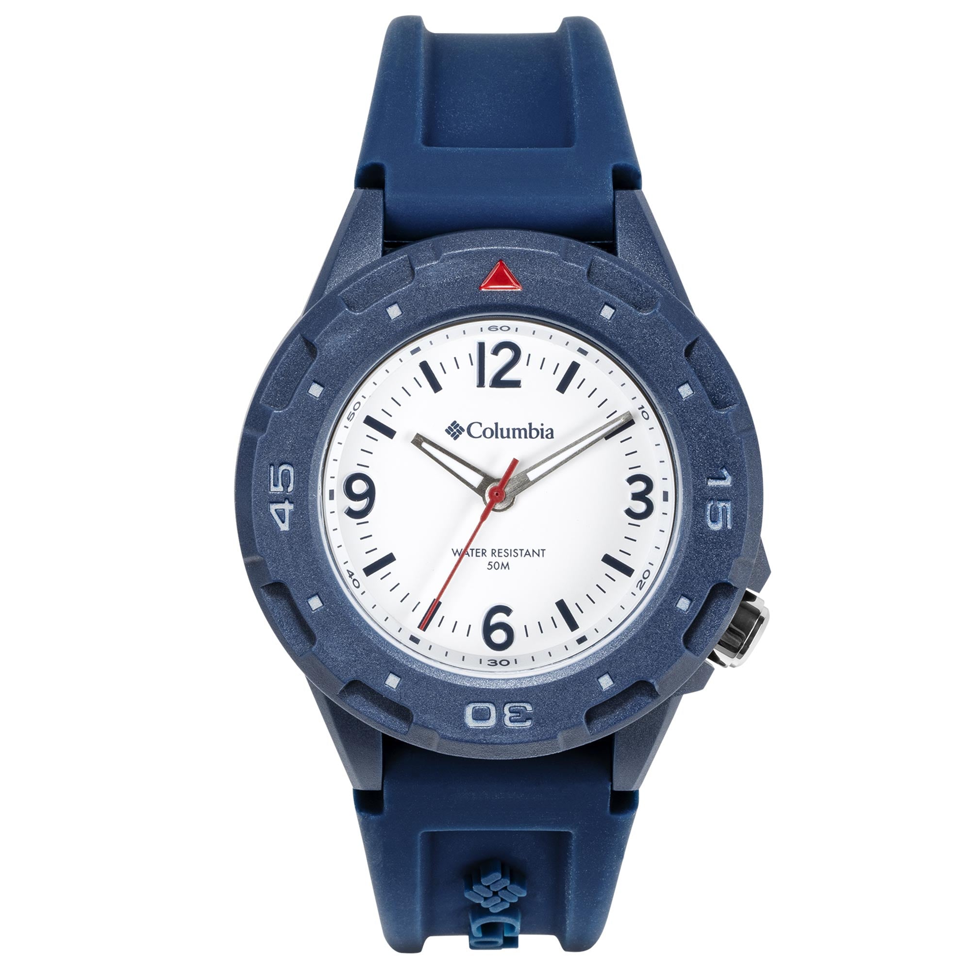 Columbia Exclusive Trailhead Quartz White Dial Blue Silicone Strap Watch CSS13-003