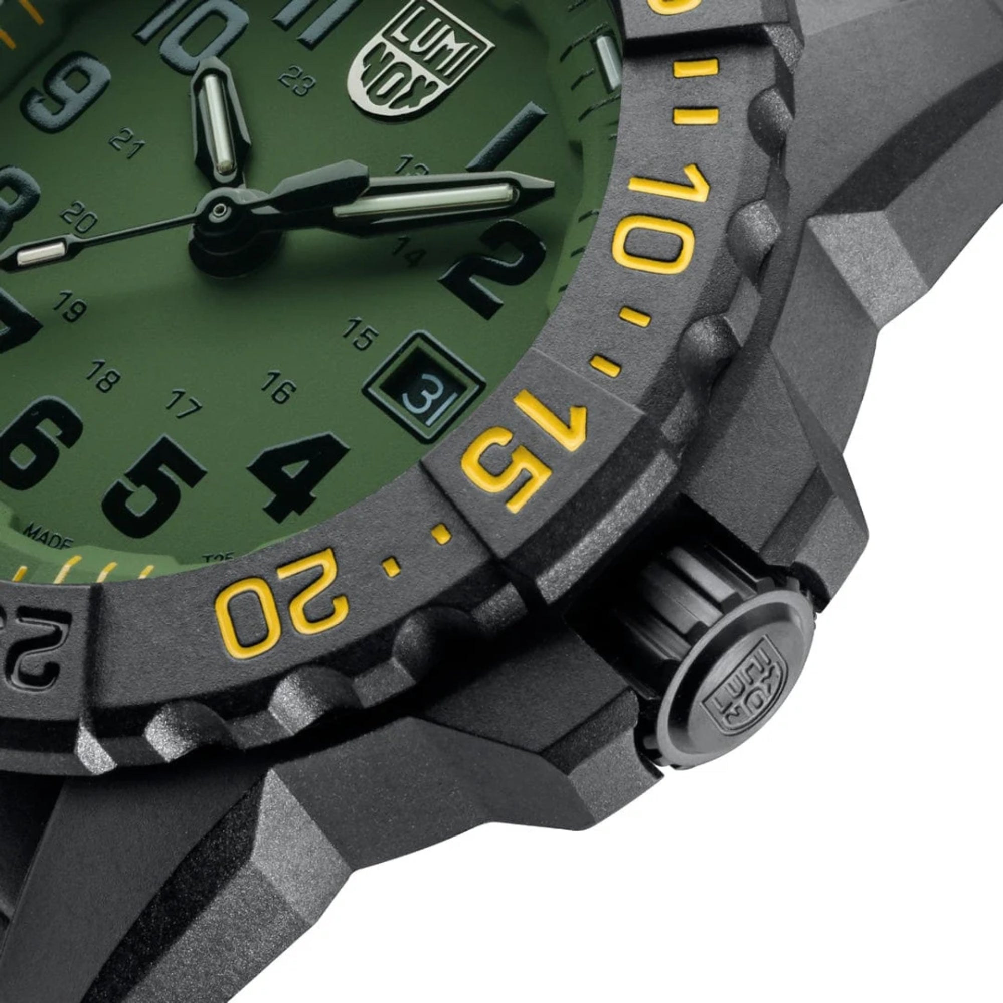 Luminox Navy SEAL Foundation Series Grünes Zifferblatt Gummiarmband Herrenarmbanduhr XS.3517.NSF.SET