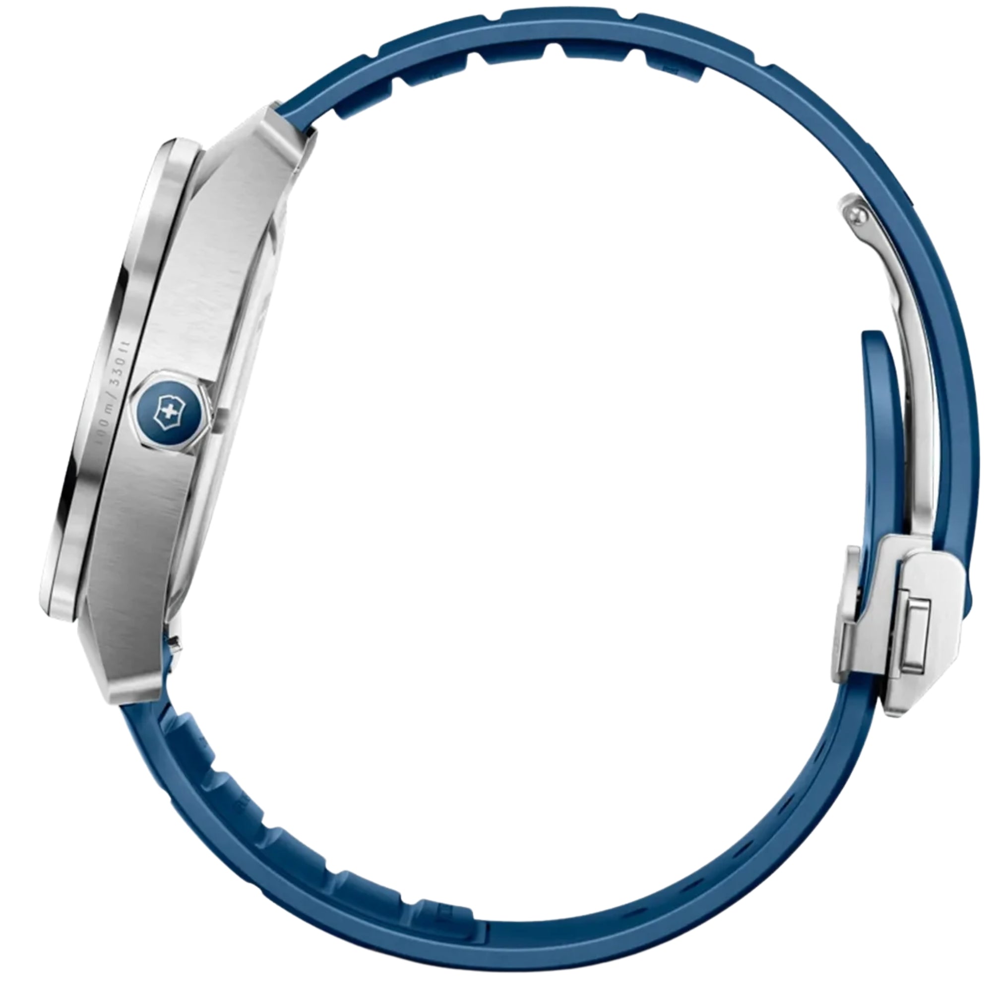 Victorinox Concept One 39mm Solar Blue Dial Rubber Mens Quartz Watch 242053