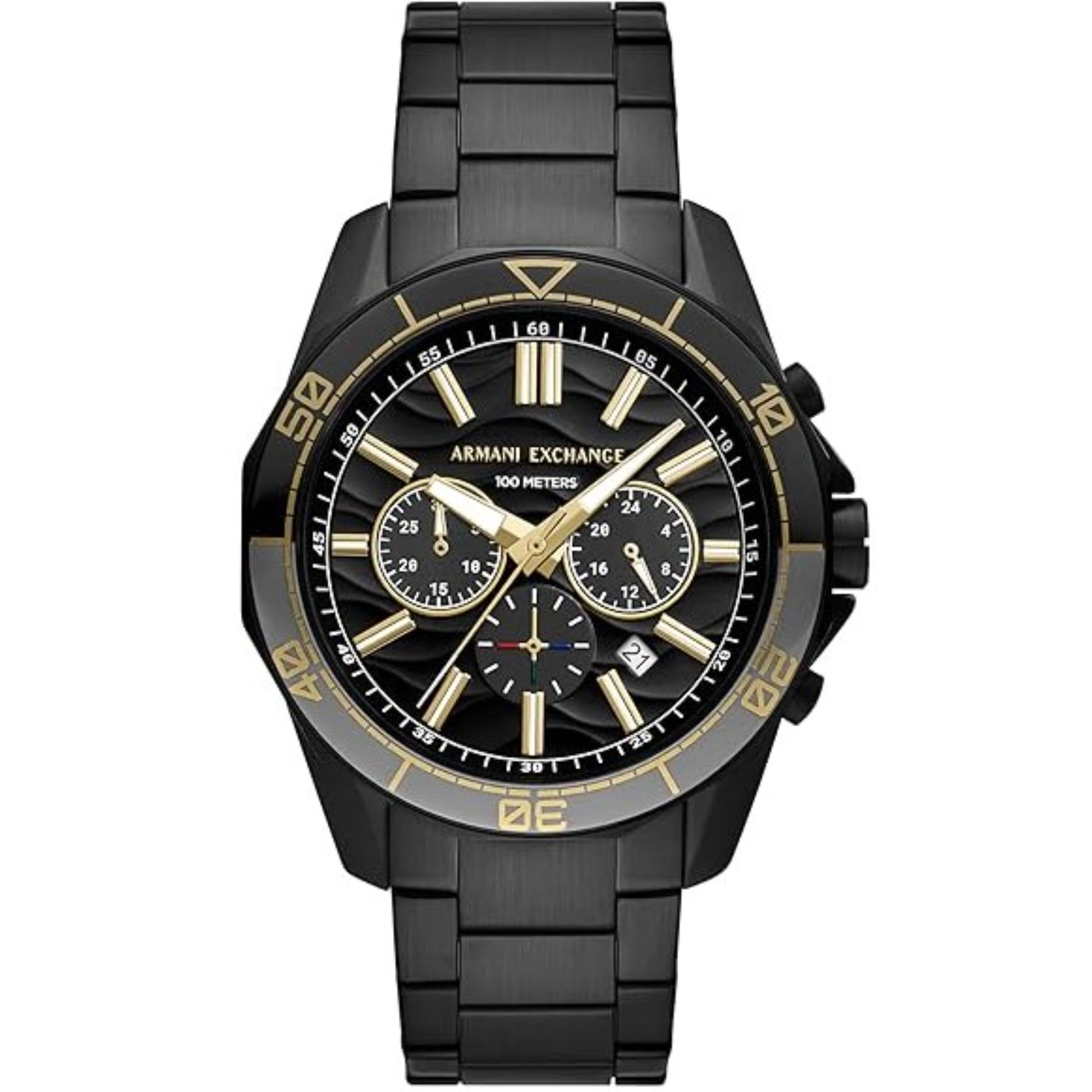Armani Exchange Chronograph Black Dial Stainless Steel Men’s Watch AX1963