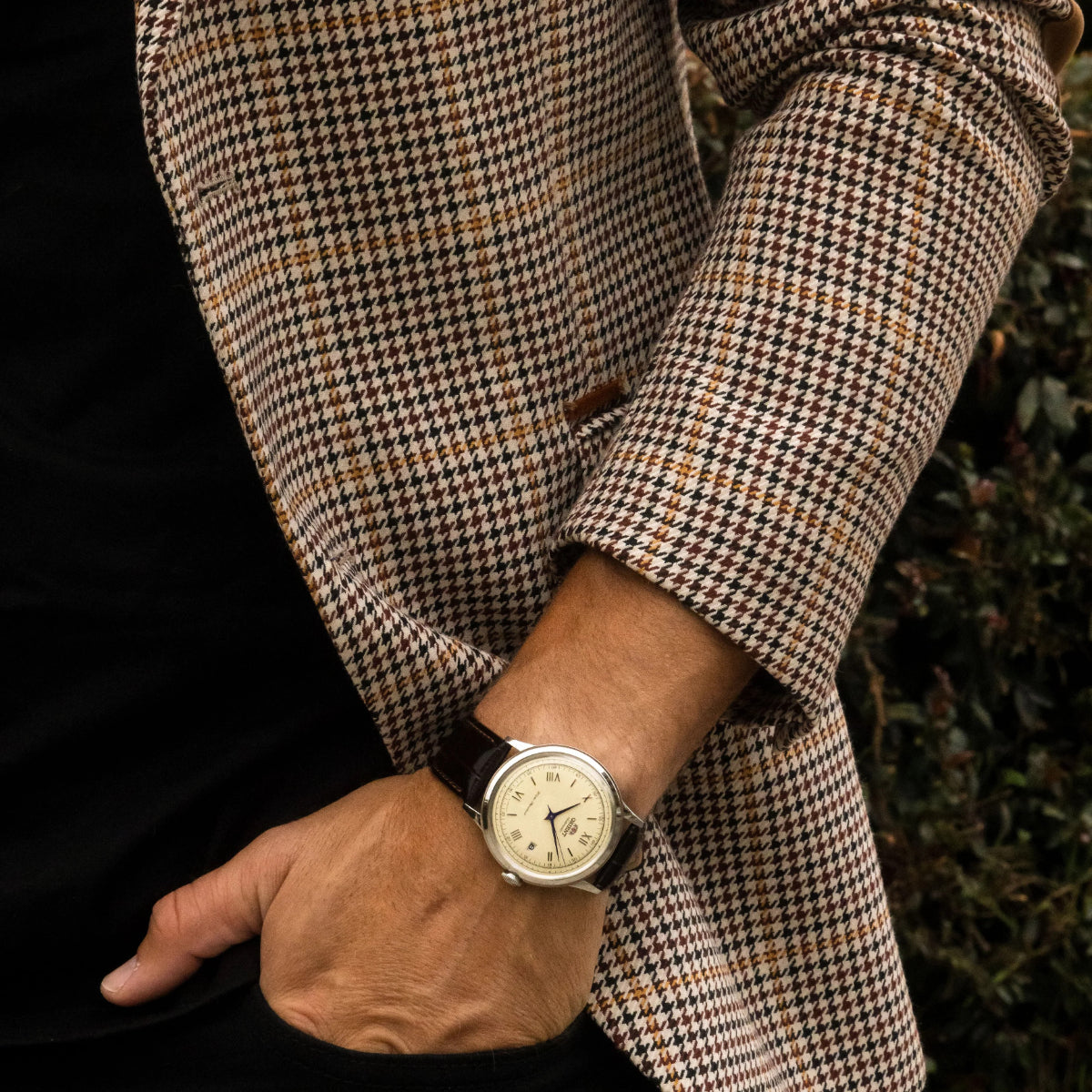 Orient Bambino II Automatic Champagne Dial Leather Strap Men’s Watch TAC00009N0