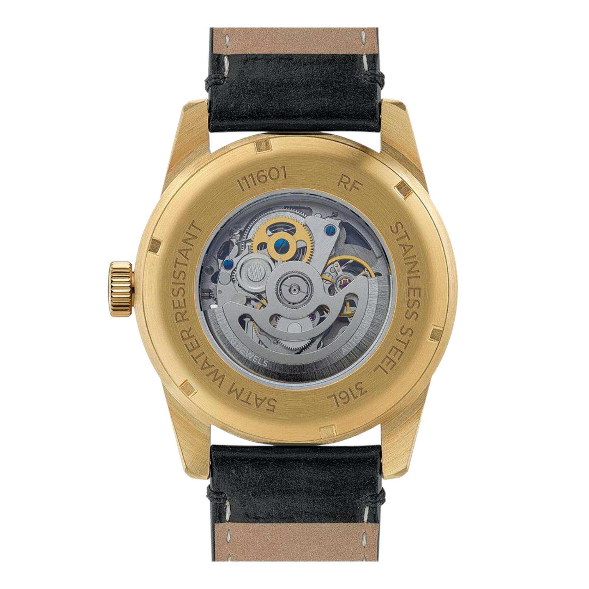 Ingersoll The Carroll Automatic Black Dial Black Leather Strap Men's Watch I11601