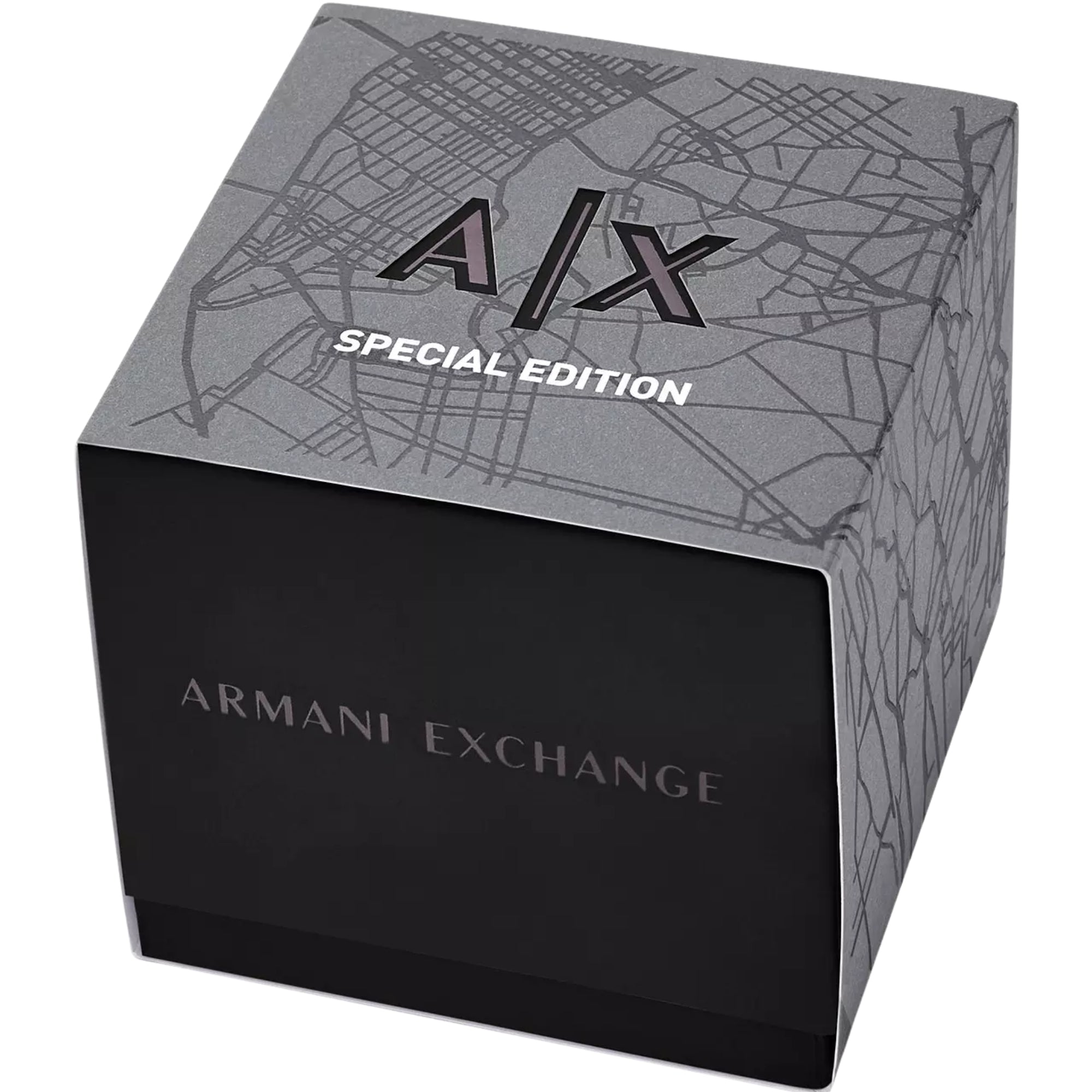 Armani Exchange Sync 44mm Chronograph Green Dial Silicone Mens Quartz Watch AX4292