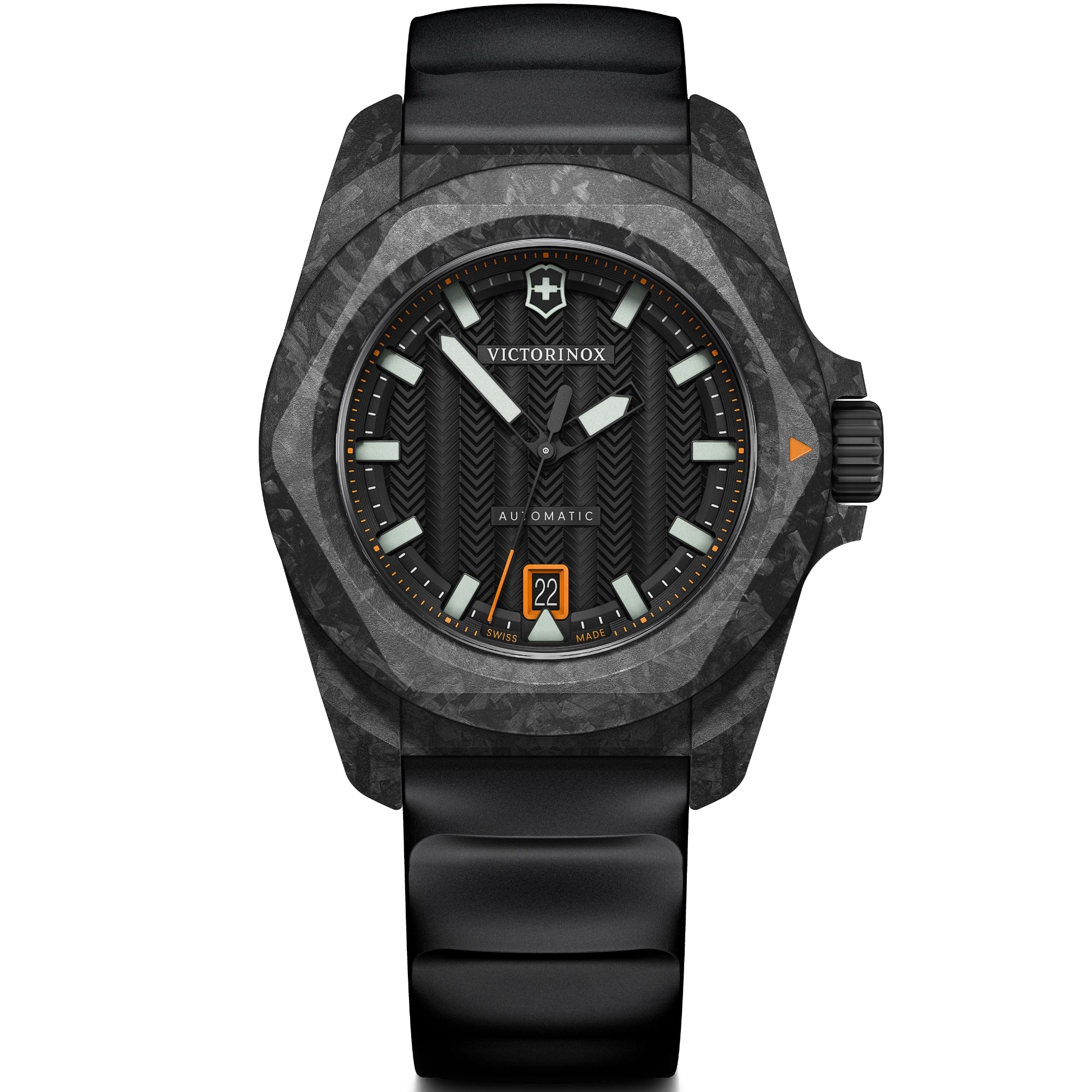 Victorinox I.N.O.X. 242023.1 carbon composite case and bezel detail