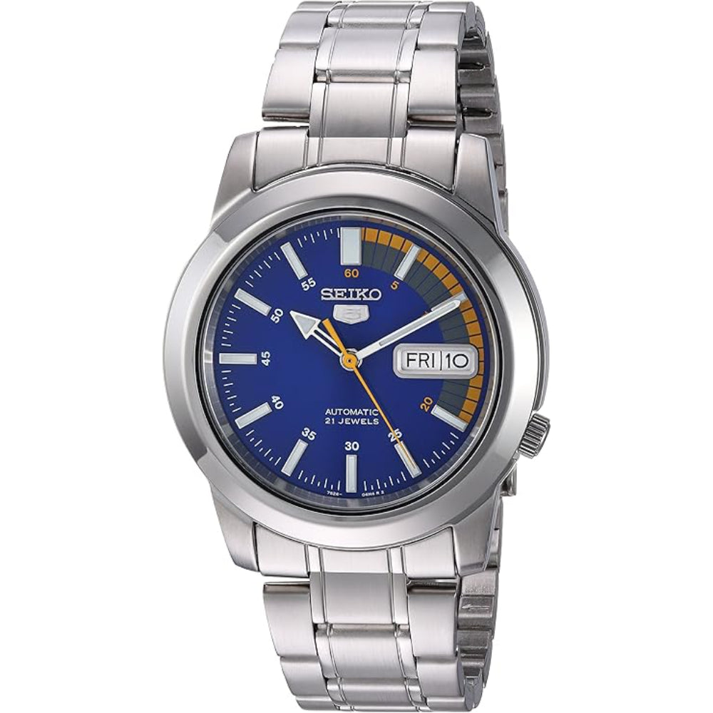 Seiko 5 Automatic Blue Dial Stainless Steel Strap Men's Watch SNKK27K1