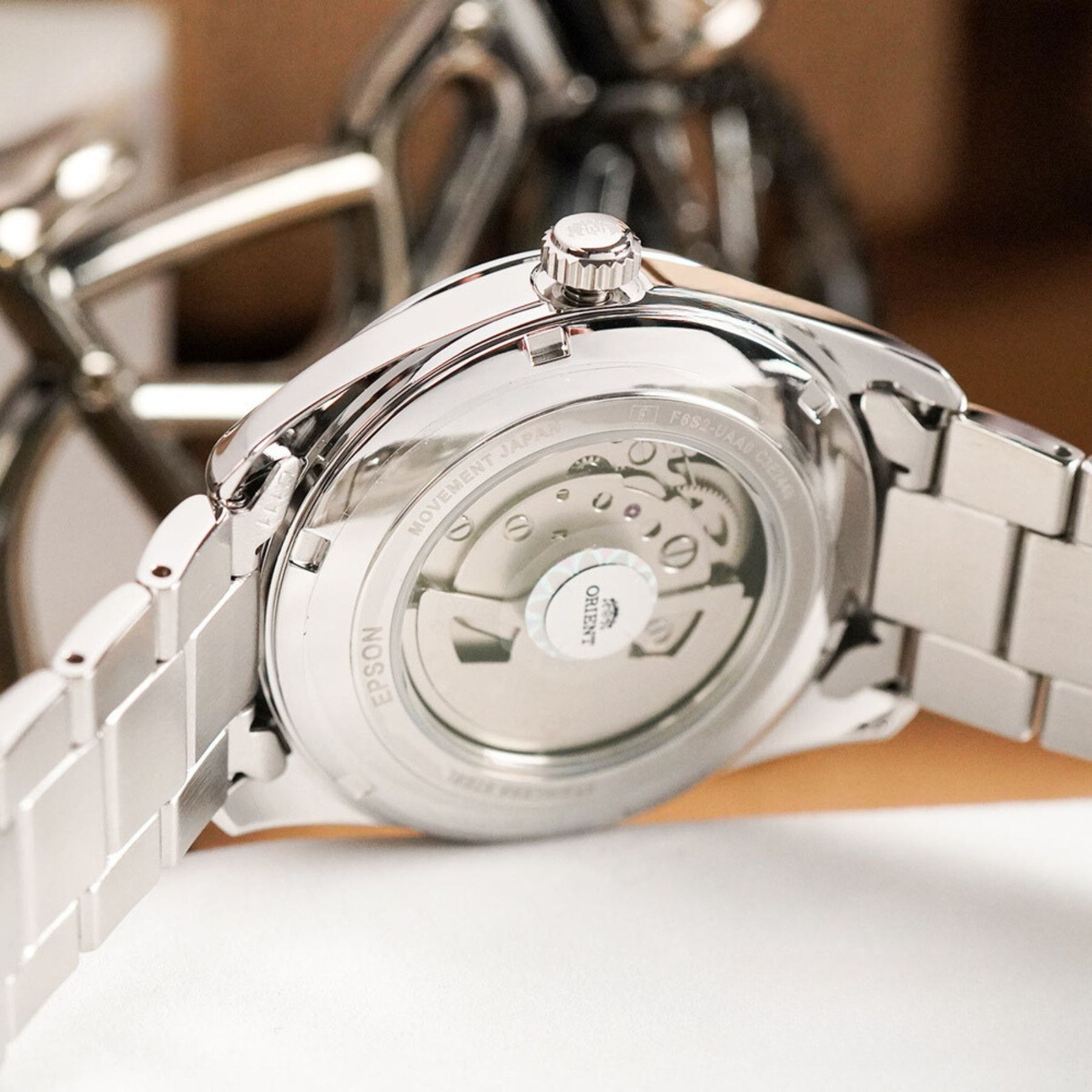 Orient Semi Skeleton Contemporary Green Dial Men’s Watch RA-AR0008E30B