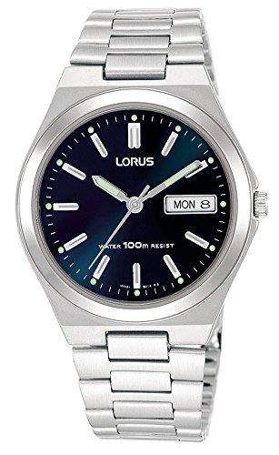 Lorus Blue Dial Stainless Steel Men's Watch RXN17BX9