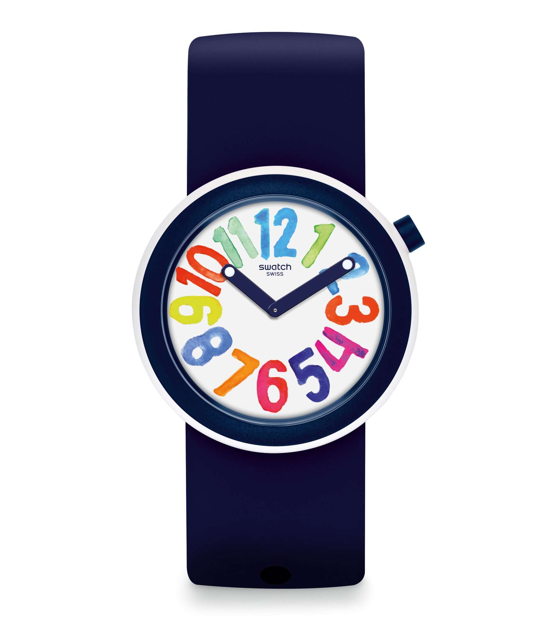 Swatch Popnumber Case White Dial Watch PNW107