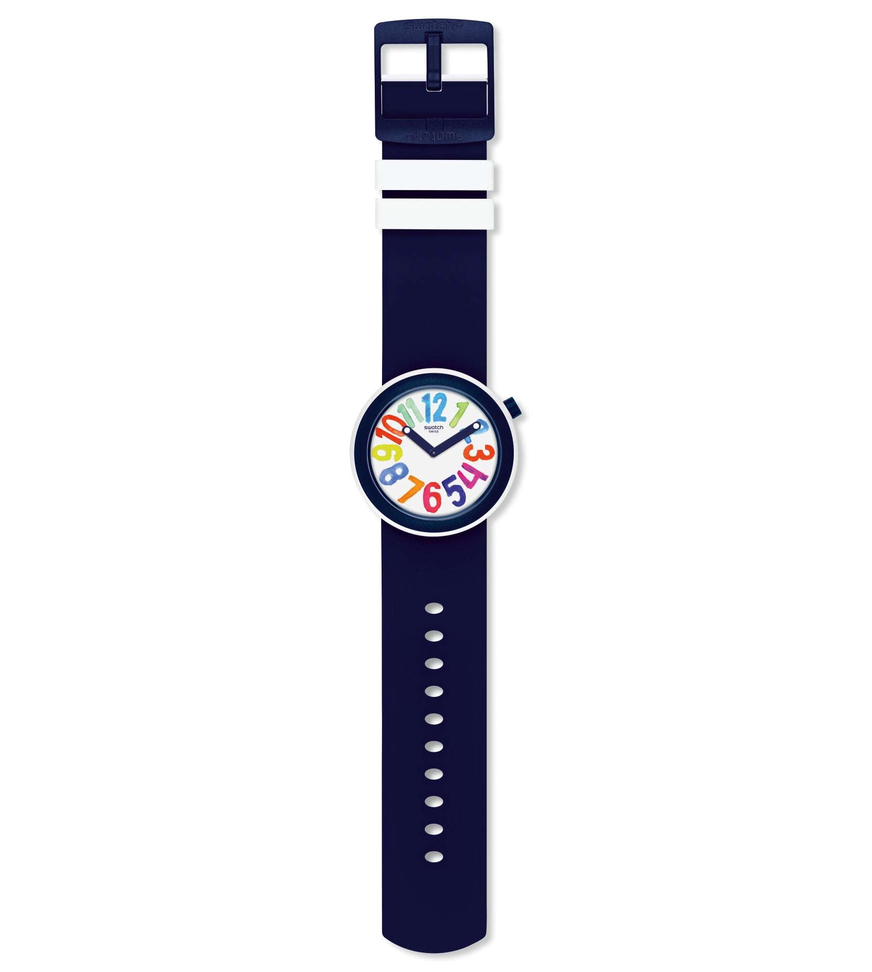 Swatch Popnumber Case White Dial Watch PNW107