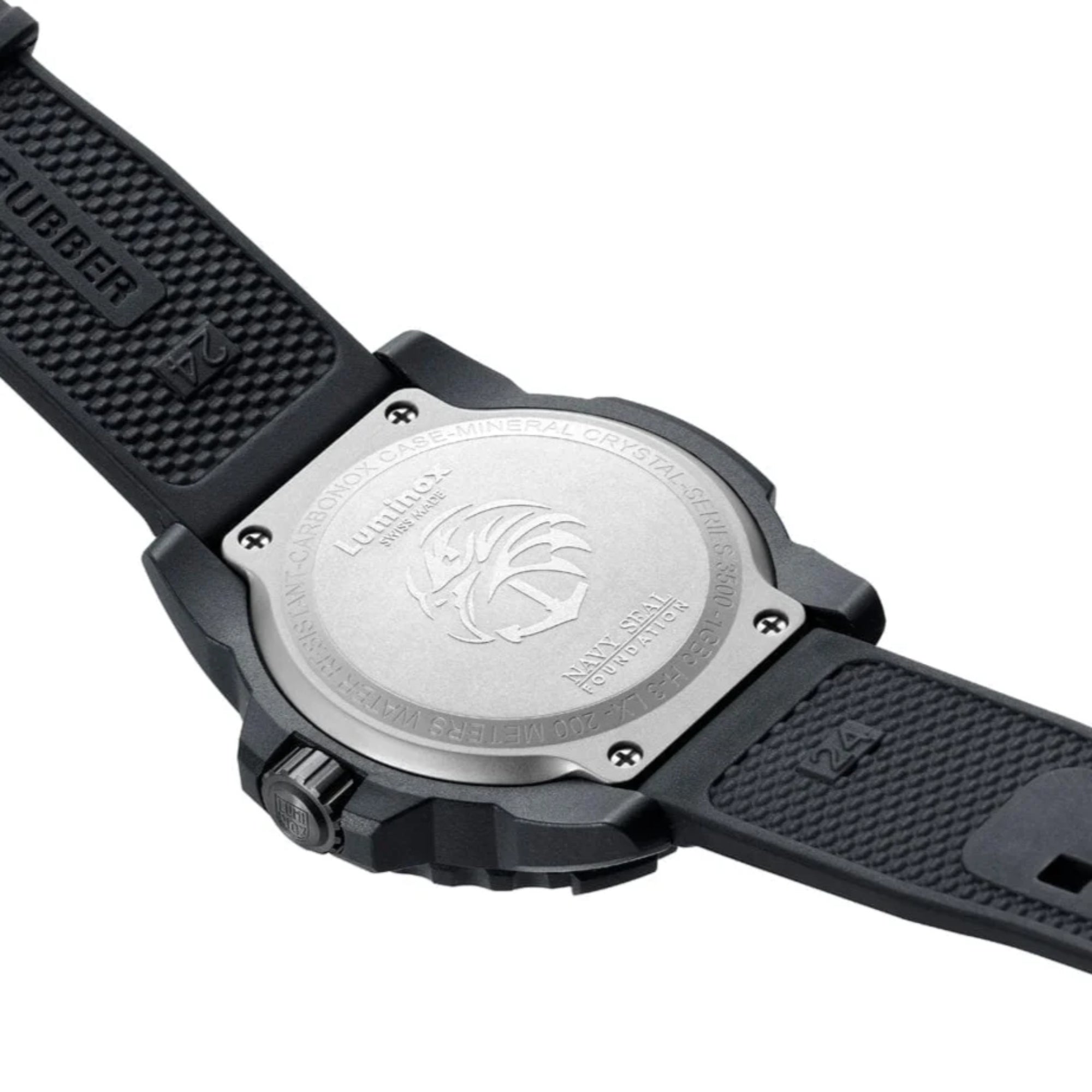 Luminox Navy SEAL Foundation Series Grünes Zifferblatt Gummiarmband Herrenarmbanduhr XS.3517.NSF.SET