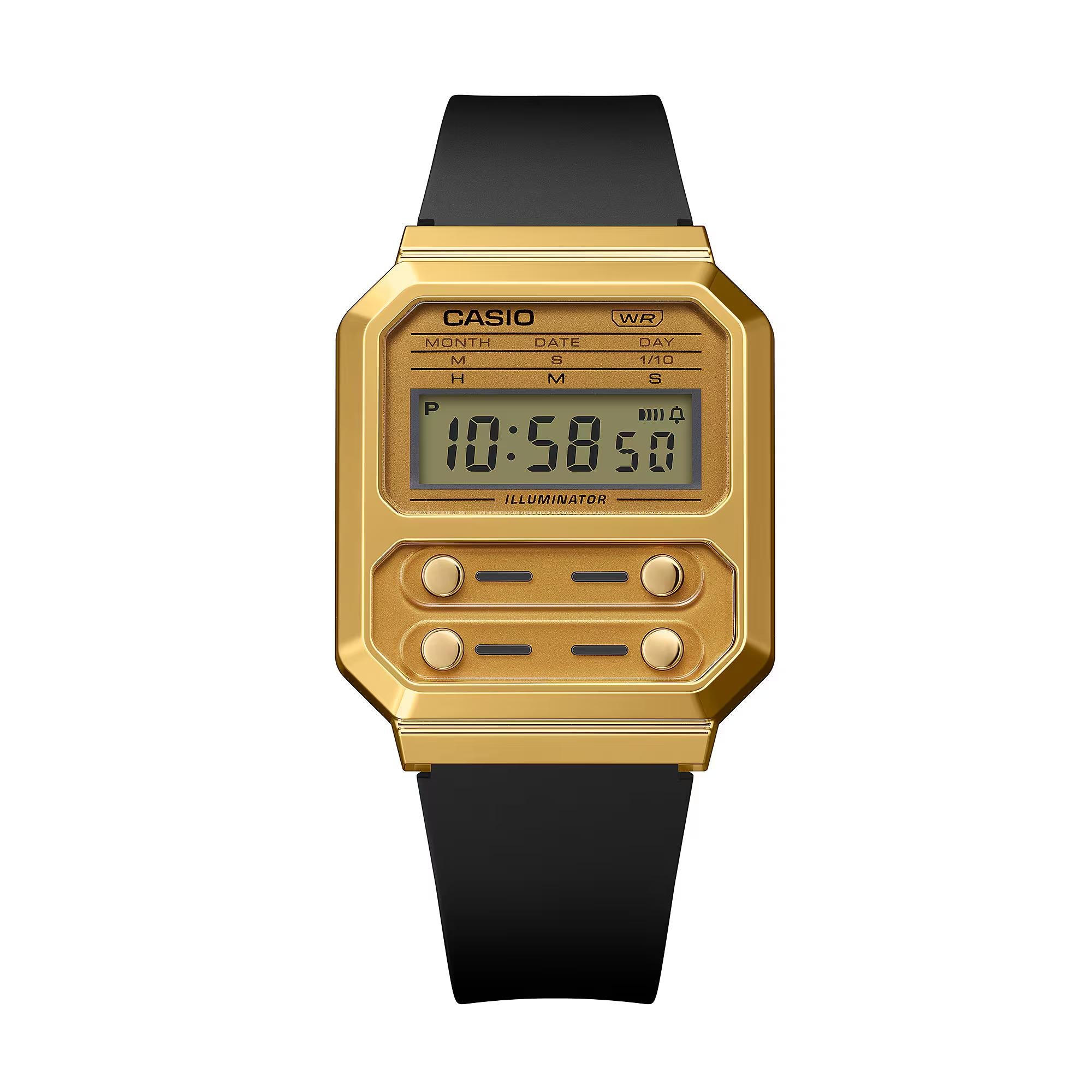Casio Vintage Gold Unisex Watch A100WEFG-9AEF