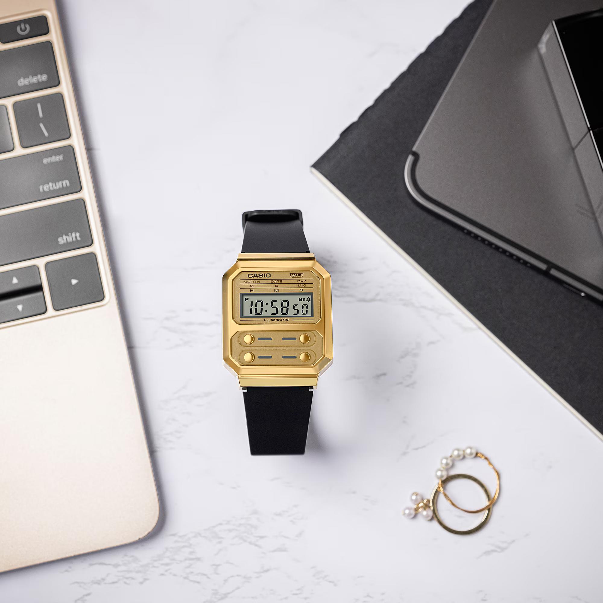 Casio Vintage Gold Unisex Watch A100WEFG-9AEF