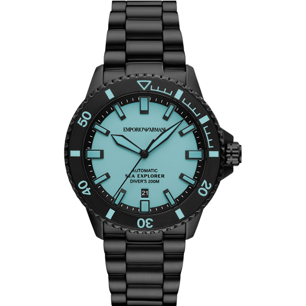 Emporio Armani Sea Explorer Automatic Blue Dial Stainless Steel Men's Watch AR60084