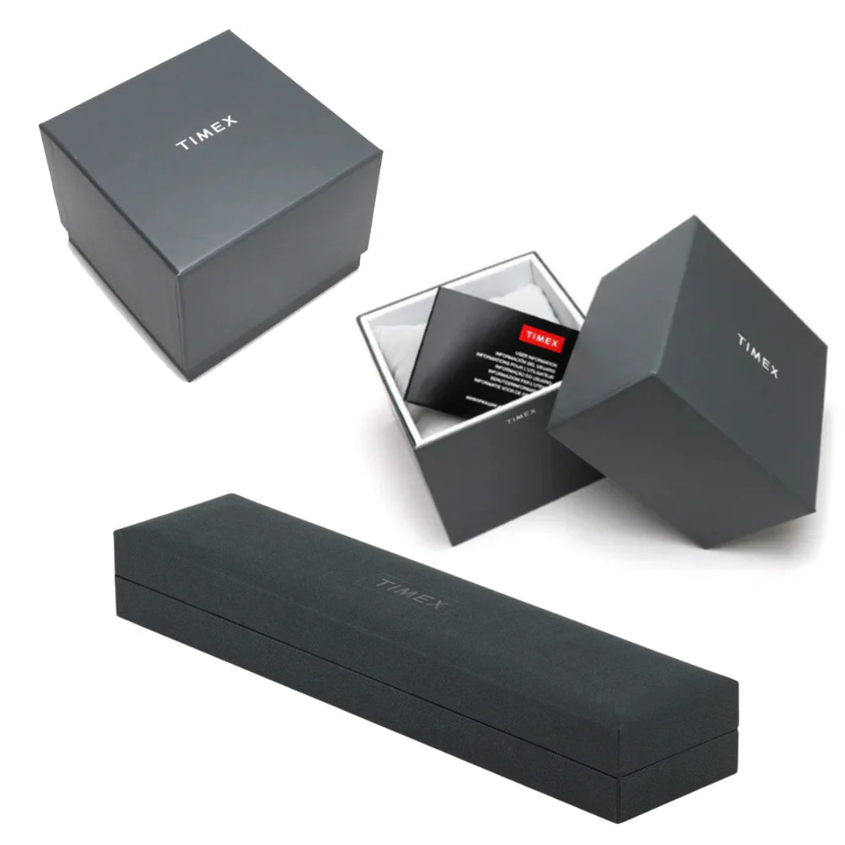 Timex 1983 E Line Black Dial Leather Strap Unisex Watch TW2Y07500